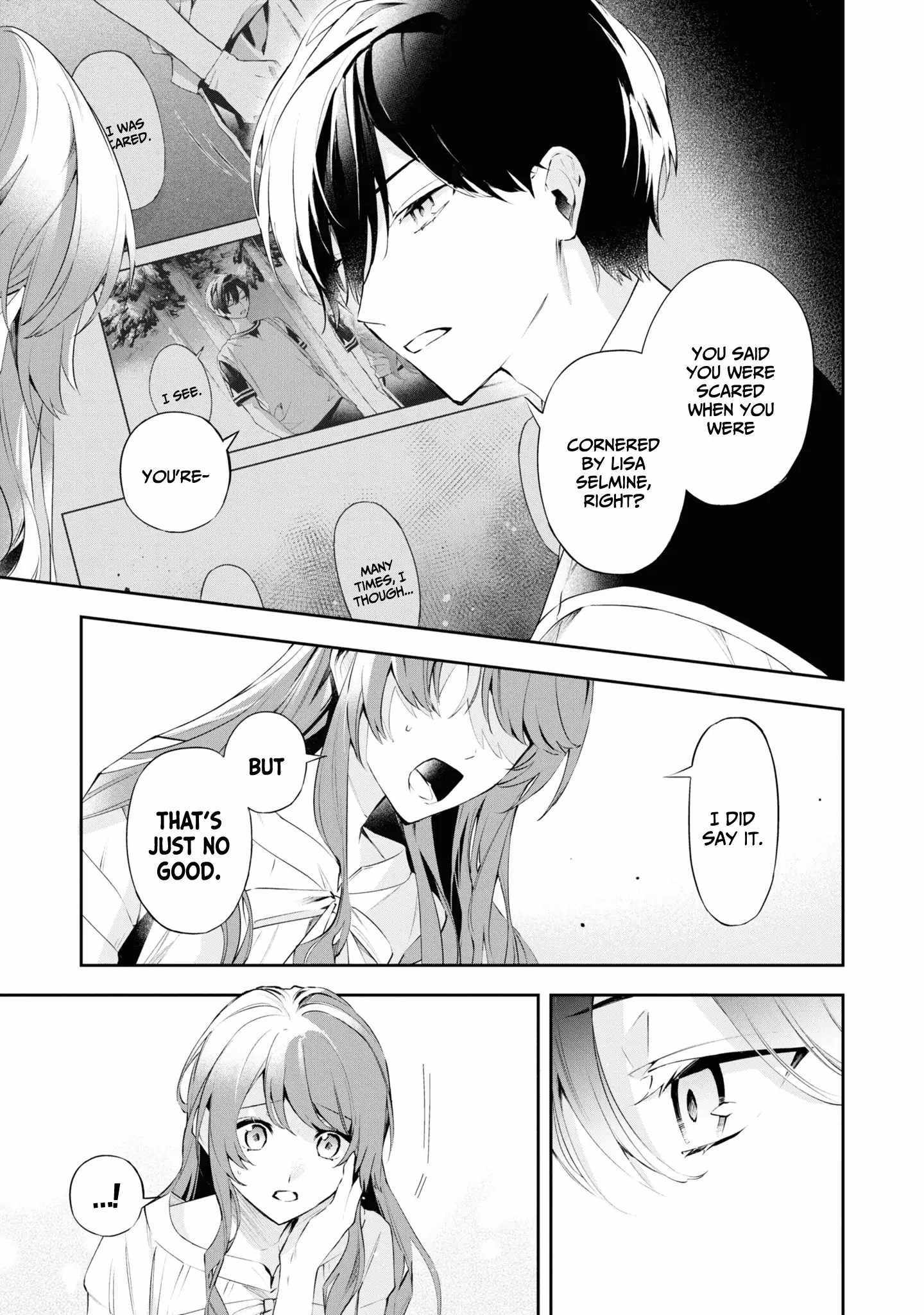 If the villainess and the villain were to meet and fall in love ~It seems the shunned heroine who formed a contract with an unnamed spirit is fighting with the nobleman yet again~ Chapter 18 page 28 - 