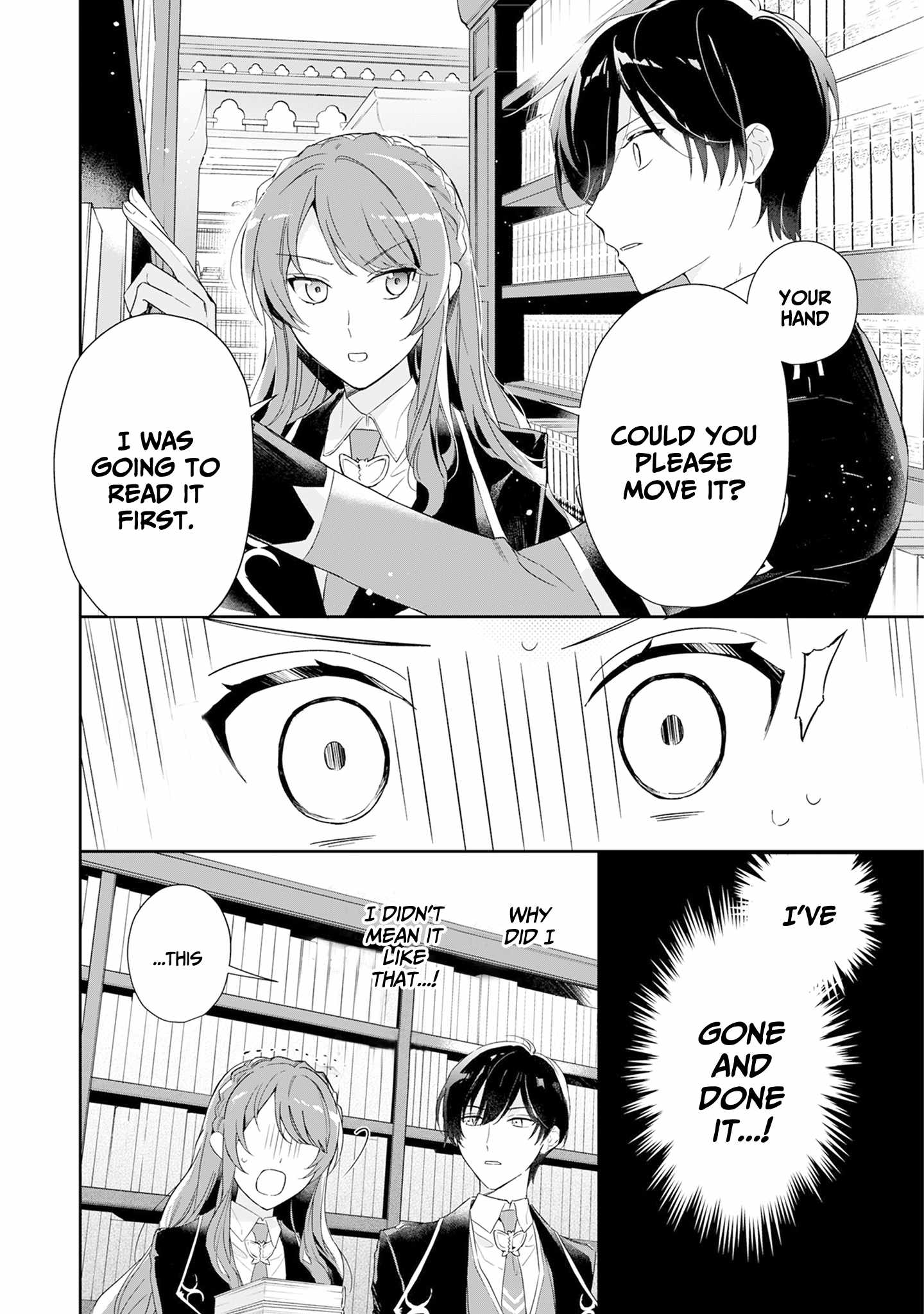 If the villainess and the villain were to meet and fall in love ~It seems the shunned heroine who formed a contract with an unnamed spirit is fighting with the nobleman yet again~ Chapter 2 page 1 - 
