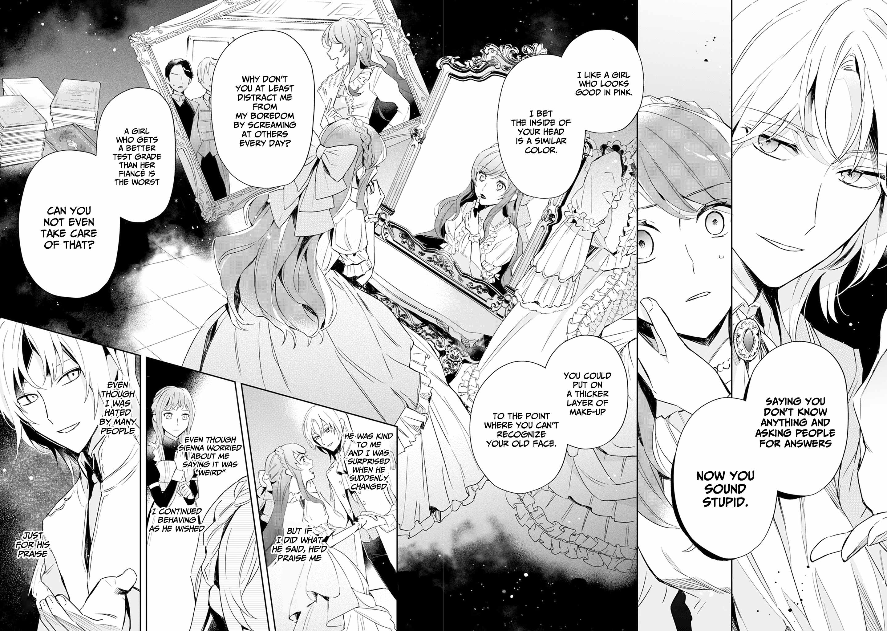 If the villainess and the villain were to meet and fall in love ~It seems the shunned heroine who formed a contract with an unnamed spirit is fighting with the nobleman yet again~ Chapter 2 page 19 - 
