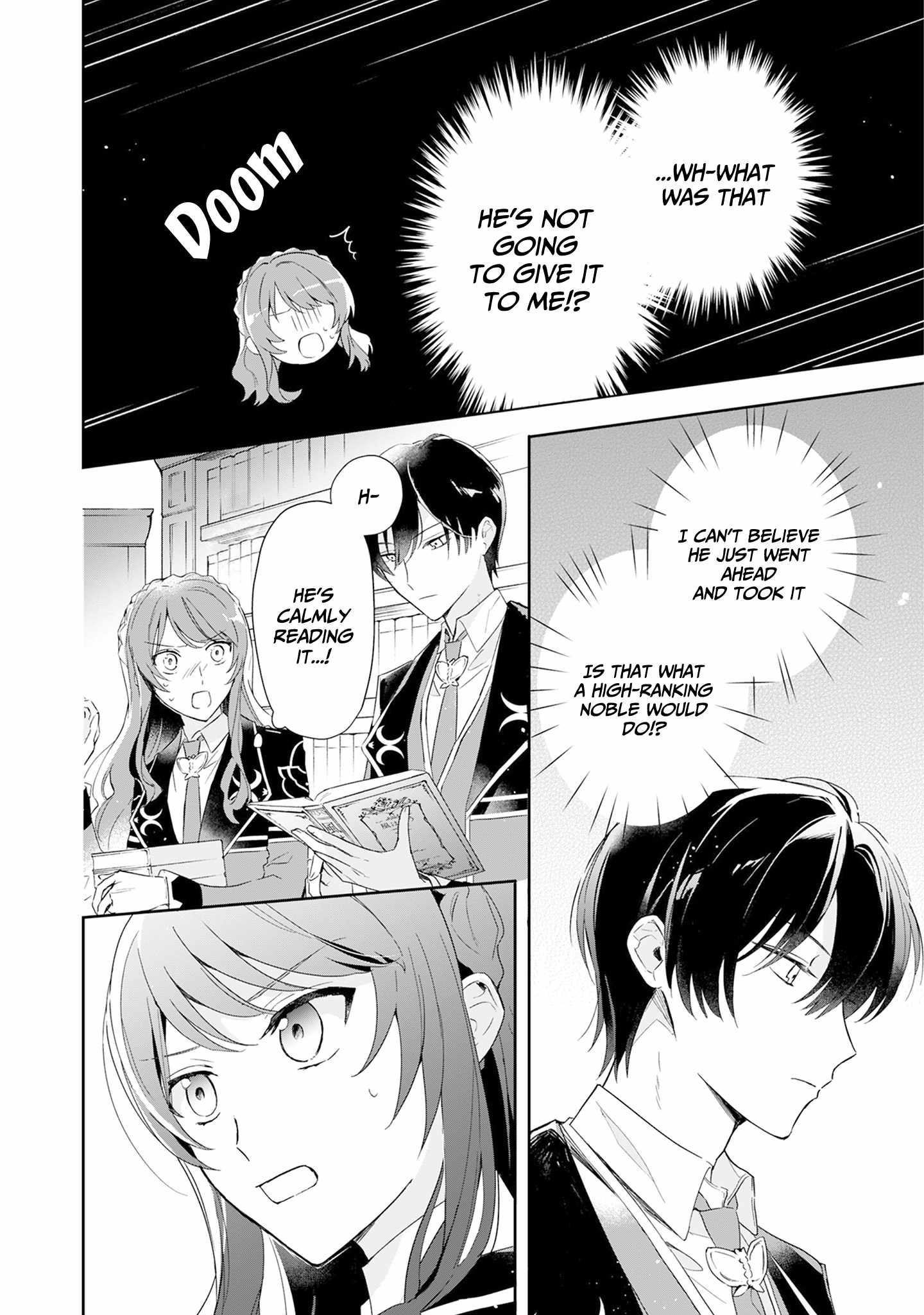 If the villainess and the villain were to meet and fall in love ~It seems the shunned heroine who formed a contract with an unnamed spirit is fighting with the nobleman yet again~ Chapter 2 page 3 - 