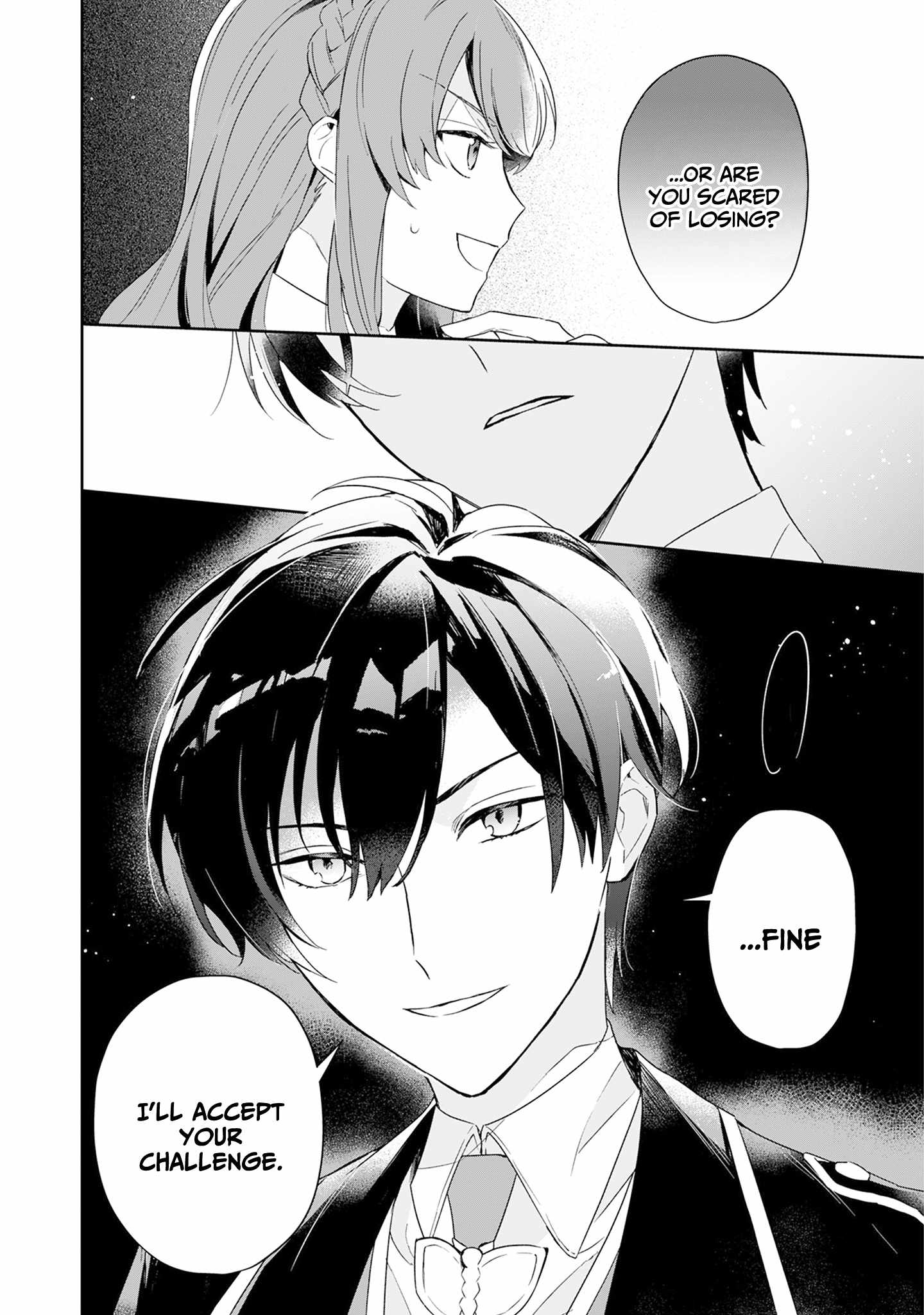 If the villainess and the villain were to meet and fall in love ~It seems the shunned heroine who formed a contract with an unnamed spirit is fighting with the nobleman yet again~ Chapter 2 page 26 - 