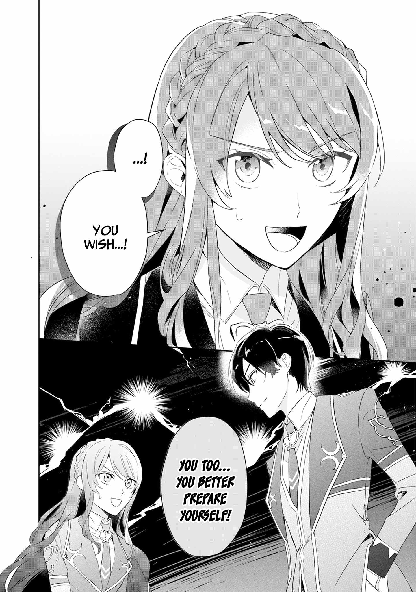 If the villainess and the villain were to meet and fall in love ~It seems the shunned heroine who formed a contract with an unnamed spirit is fighting with the nobleman yet again~ Chapter 2 page 28 - 