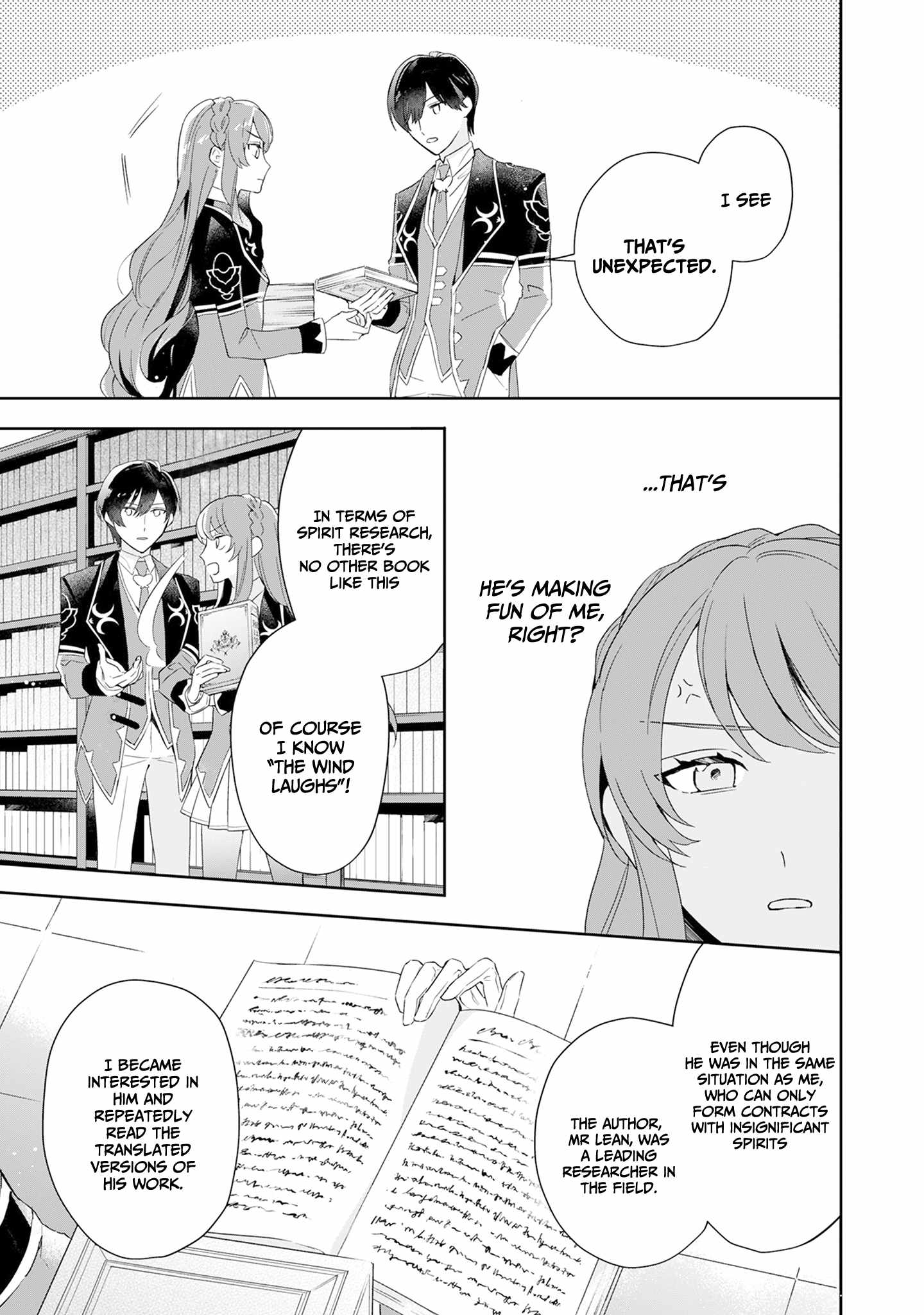 If the villainess and the villain were to meet and fall in love ~It seems the shunned heroine who formed a contract with an unnamed spirit is fighting with the nobleman yet again~ Chapter 2 page 8 - 
