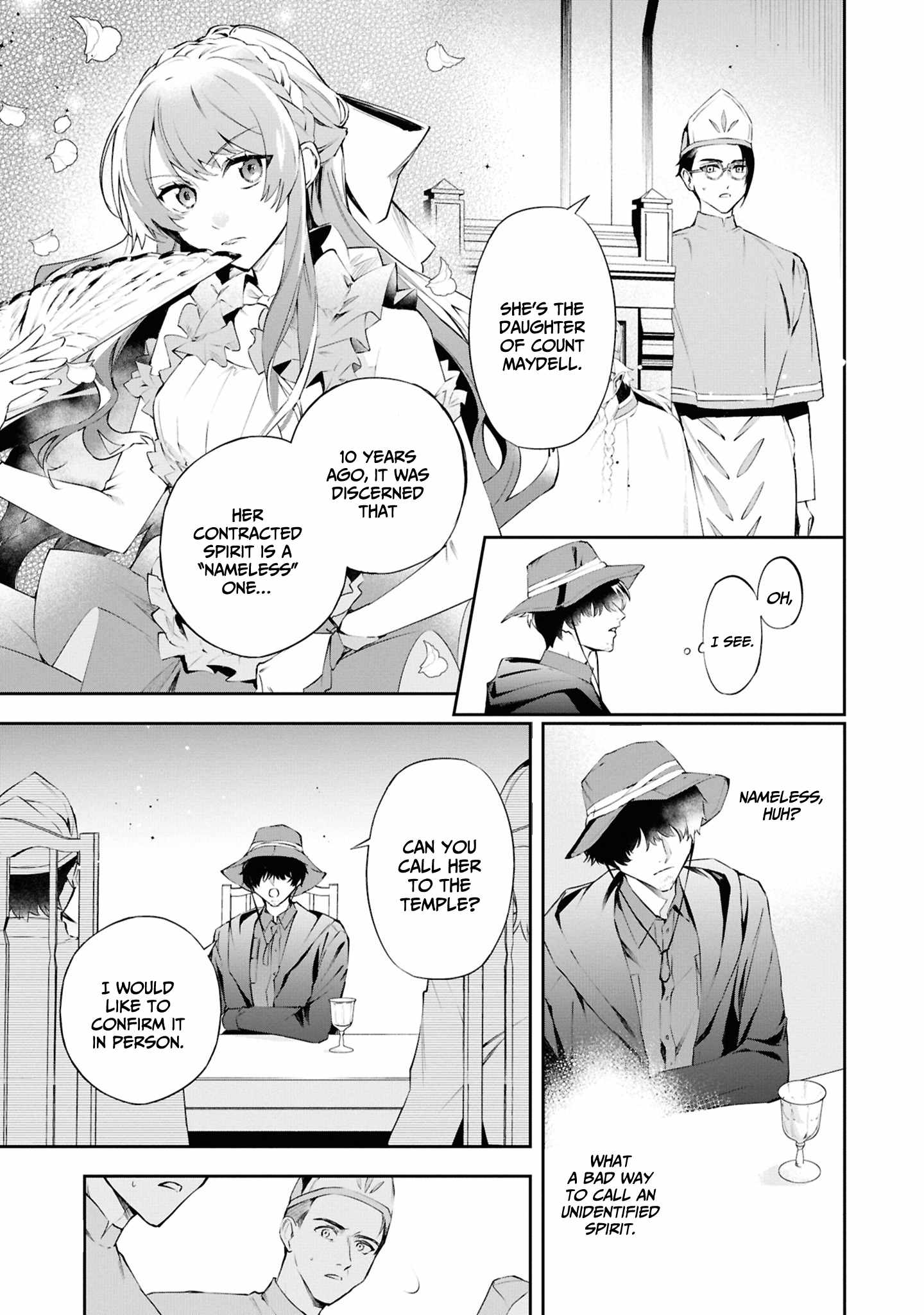 If the villainess and the villain were to meet and fall in love ~It seems the shunned heroine who formed a contract with an unnamed spirit is fighting with the nobleman yet again~ Chapter 20 page 8 - 