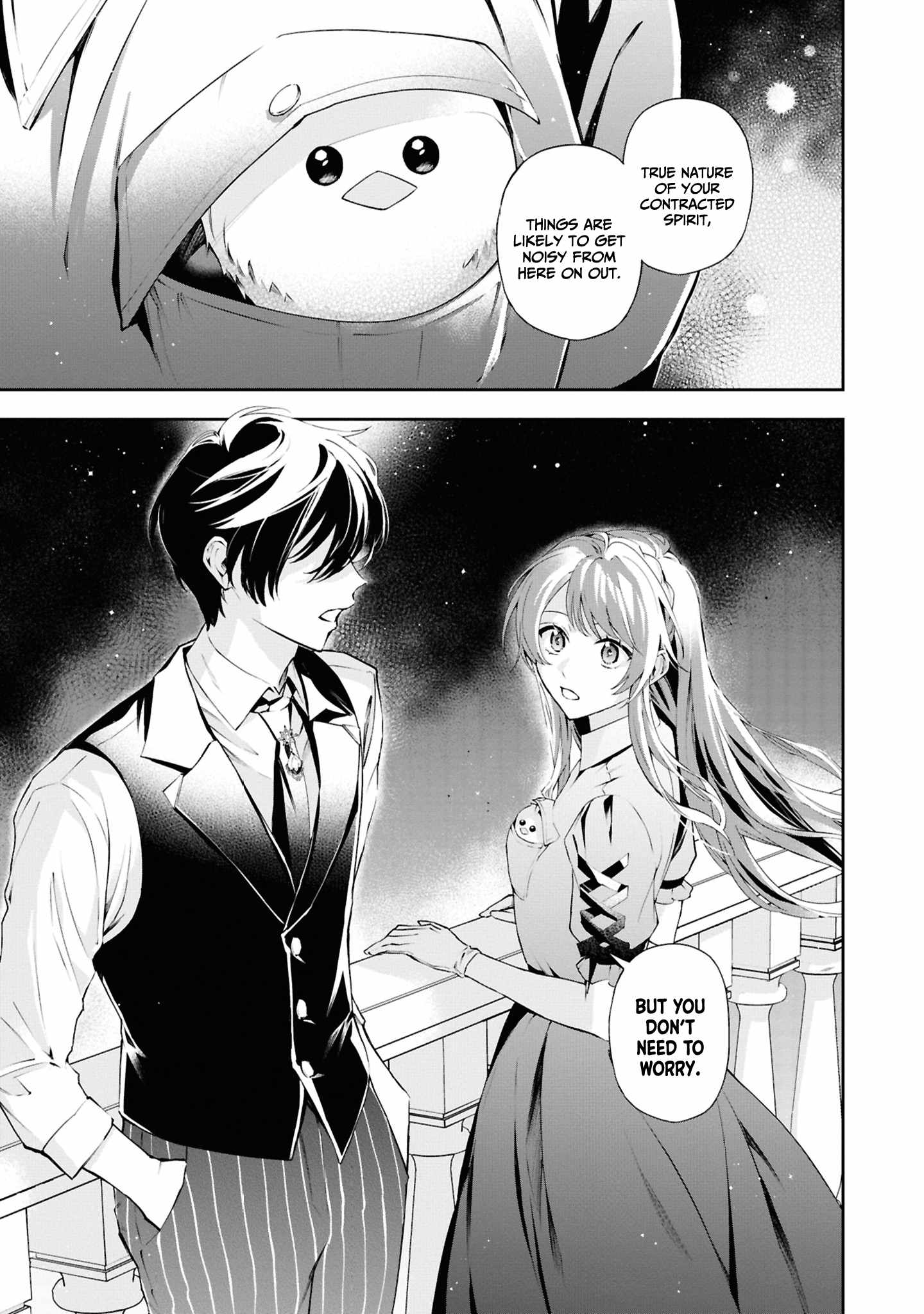 If the villainess and the villain were to meet and fall in love ~It seems the shunned heroine who formed a contract with an unnamed spirit is fighting with the nobleman yet again~ Chapter 22 page 28 - 