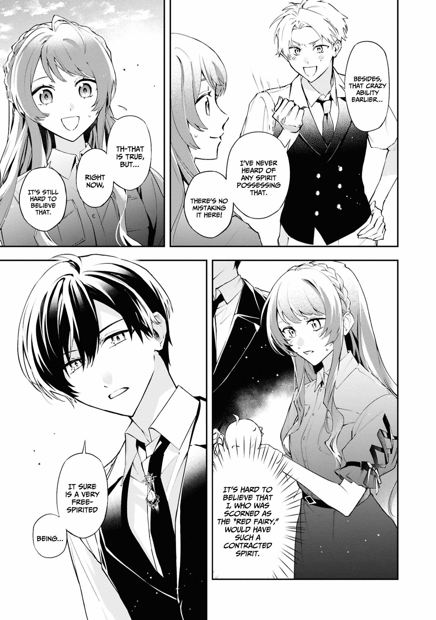 If the villainess and the villain were to meet and fall in love ~It seems the shunned heroine who formed a contract with an unnamed spirit is fighting with the nobleman yet again~ Chapter 22 page 6 - 