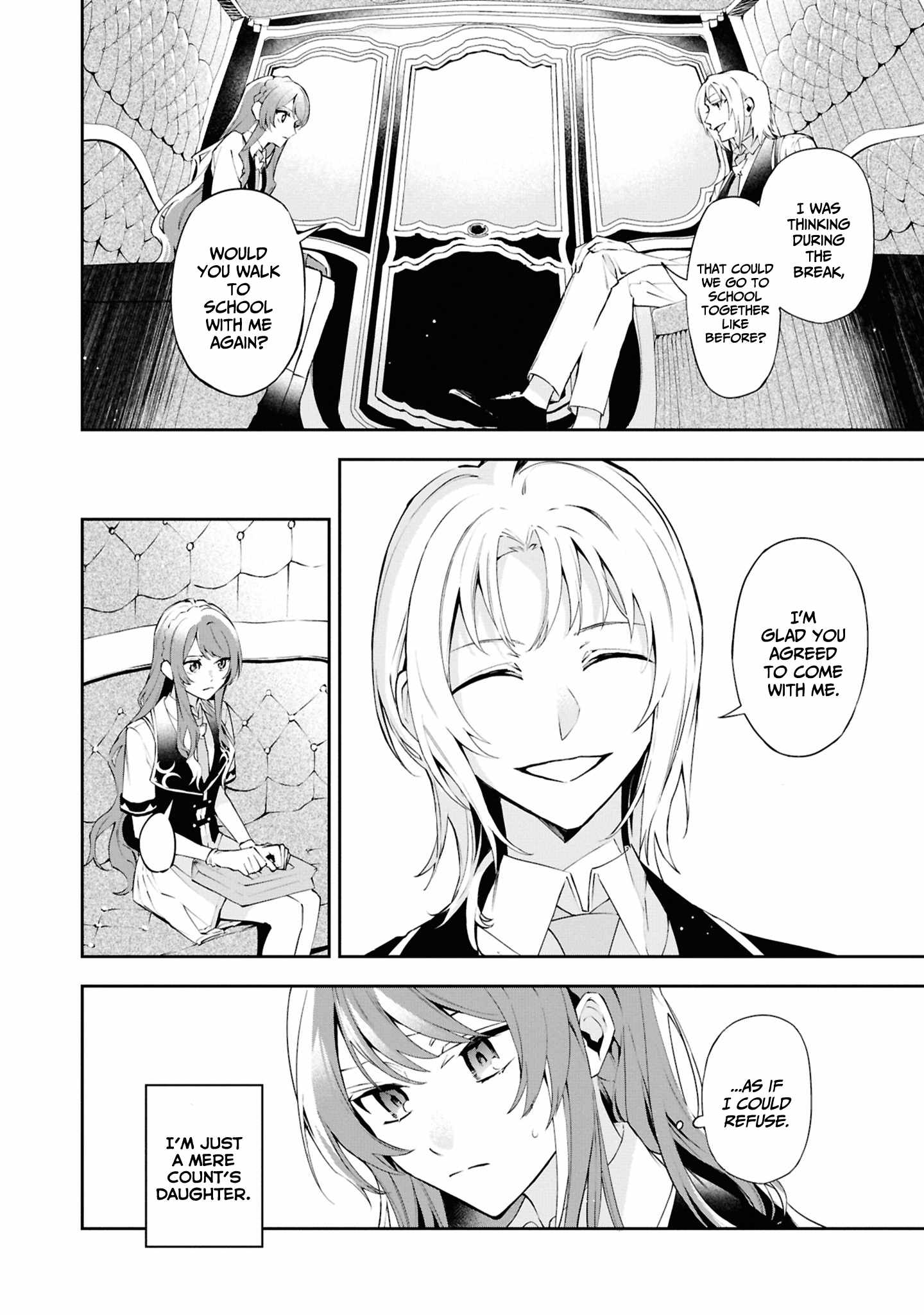 If the villainess and the villain were to meet and fall in love ~It seems the shunned heroine who formed a contract with an unnamed spirit is fighting with the nobleman yet again~ Chapter 23 page 17 - 