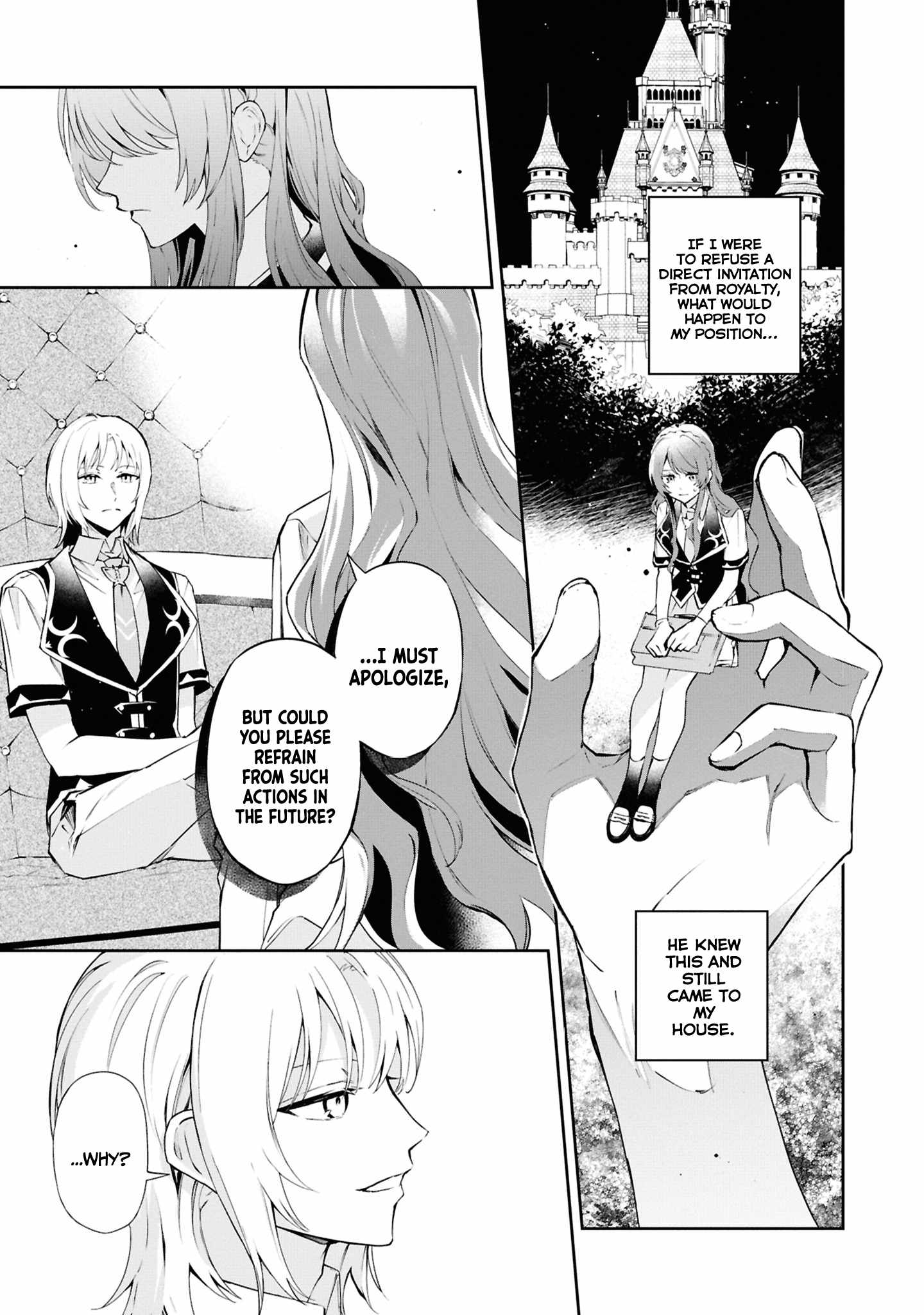 If the villainess and the villain were to meet and fall in love ~It seems the shunned heroine who formed a contract with an unnamed spirit is fighting with the nobleman yet again~ Chapter 23 page 18 - 