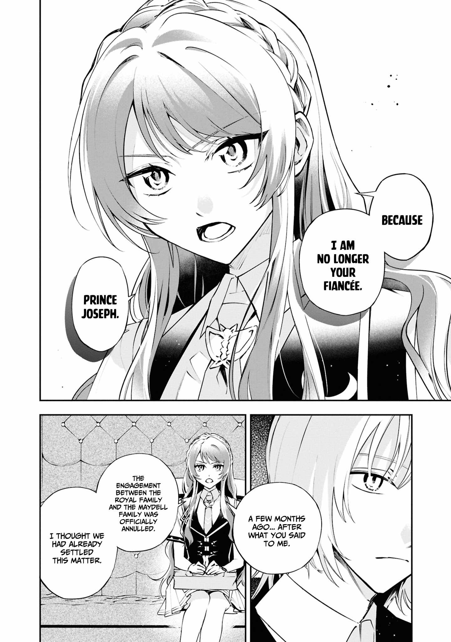 If the villainess and the villain were to meet and fall in love ~It seems the shunned heroine who formed a contract with an unnamed spirit is fighting with the nobleman yet again~ Chapter 23 page 19 - 