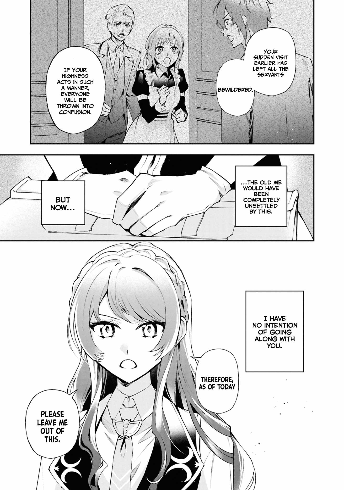 If the villainess and the villain were to meet and fall in love ~It seems the shunned heroine who formed a contract with an unnamed spirit is fighting with the nobleman yet again~ Chapter 23 page 20 - 
