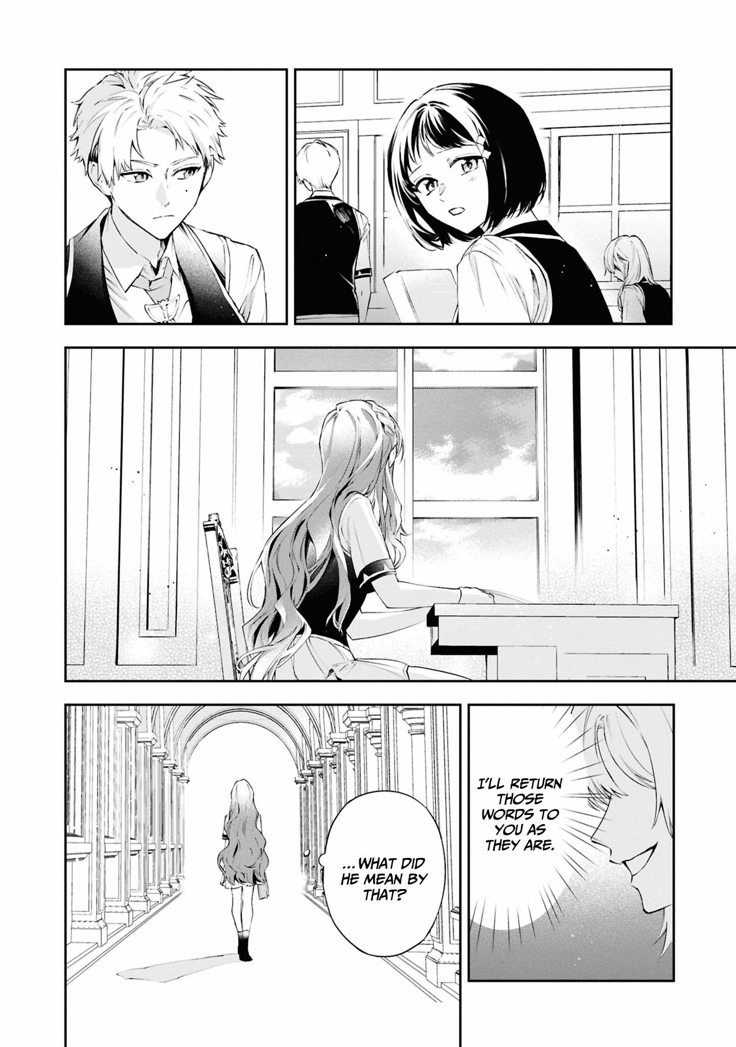 If the villainess and the villain were to meet and fall in love ~It seems the shunned heroine who formed a contract with an unnamed spirit is fighting with the nobleman yet again~ Chapter 24 page 15 - 