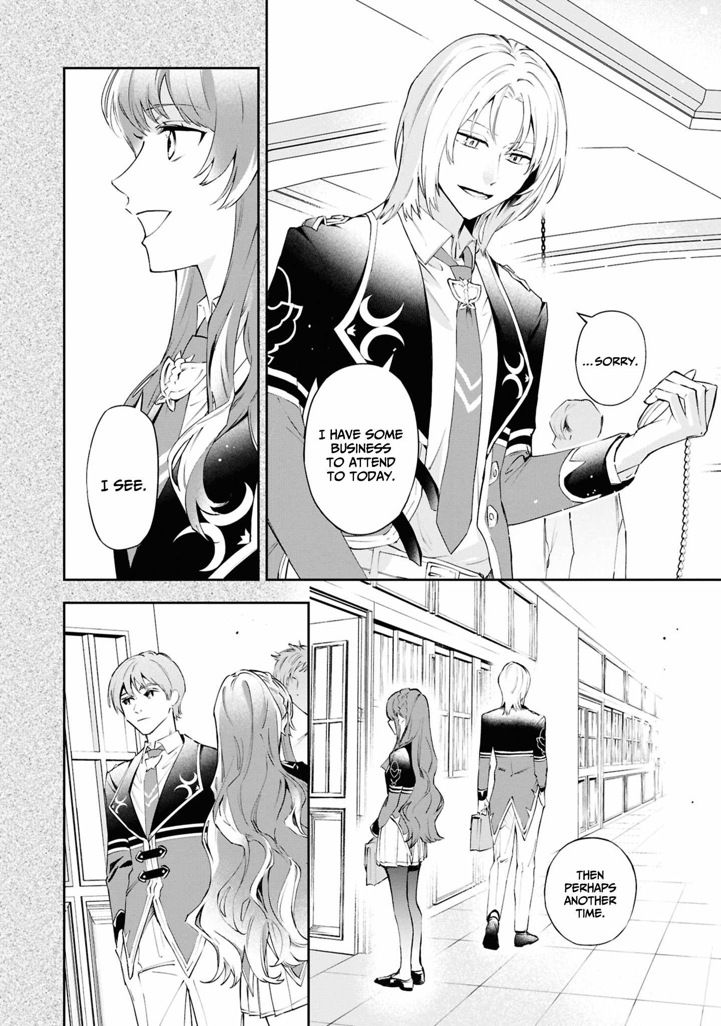 If the villainess and the villain were to meet and fall in love ~It seems the shunned heroine who formed a contract with an unnamed spirit is fighting with the nobleman yet again~ Chapter 24 page 7 - 