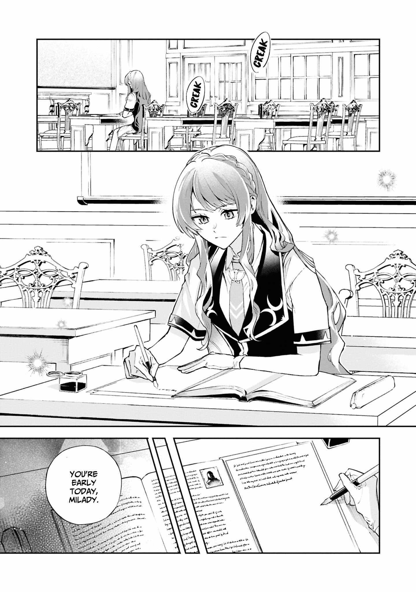 If the villainess and the villain were to meet and fall in love ~It seems the shunned heroine who formed a contract with an unnamed spirit is fighting with the nobleman yet again~ Chapter 25 page 2 - 