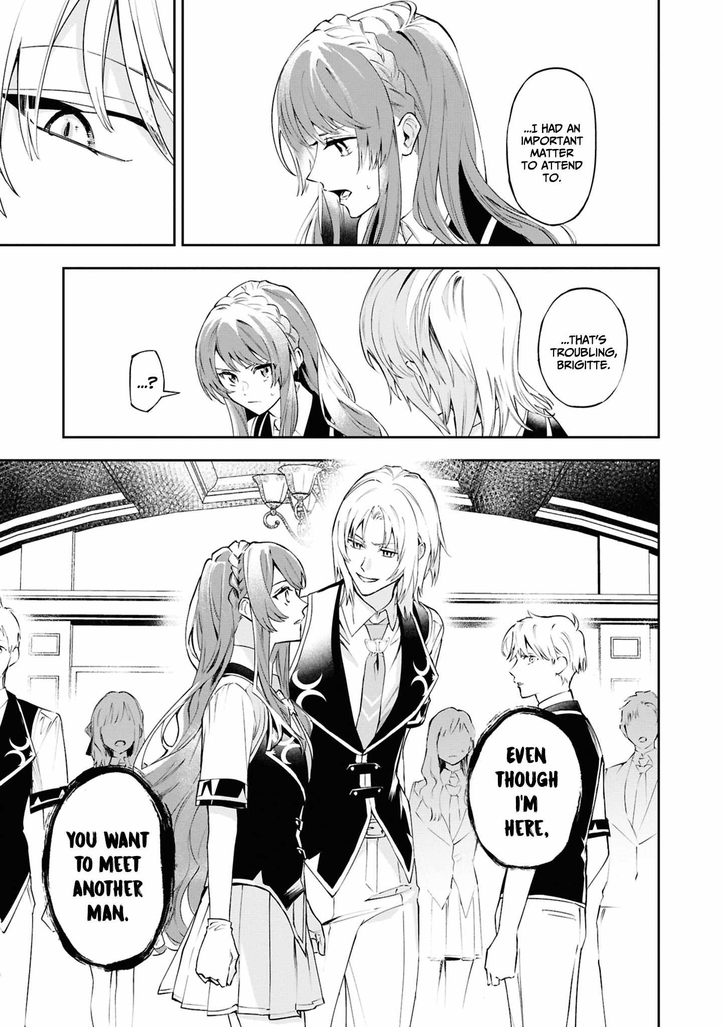 If the villainess and the villain were to meet and fall in love ~It seems the shunned heroine who formed a contract with an unnamed spirit is fighting with the nobleman yet again~ Chapter 25 page 16 - 