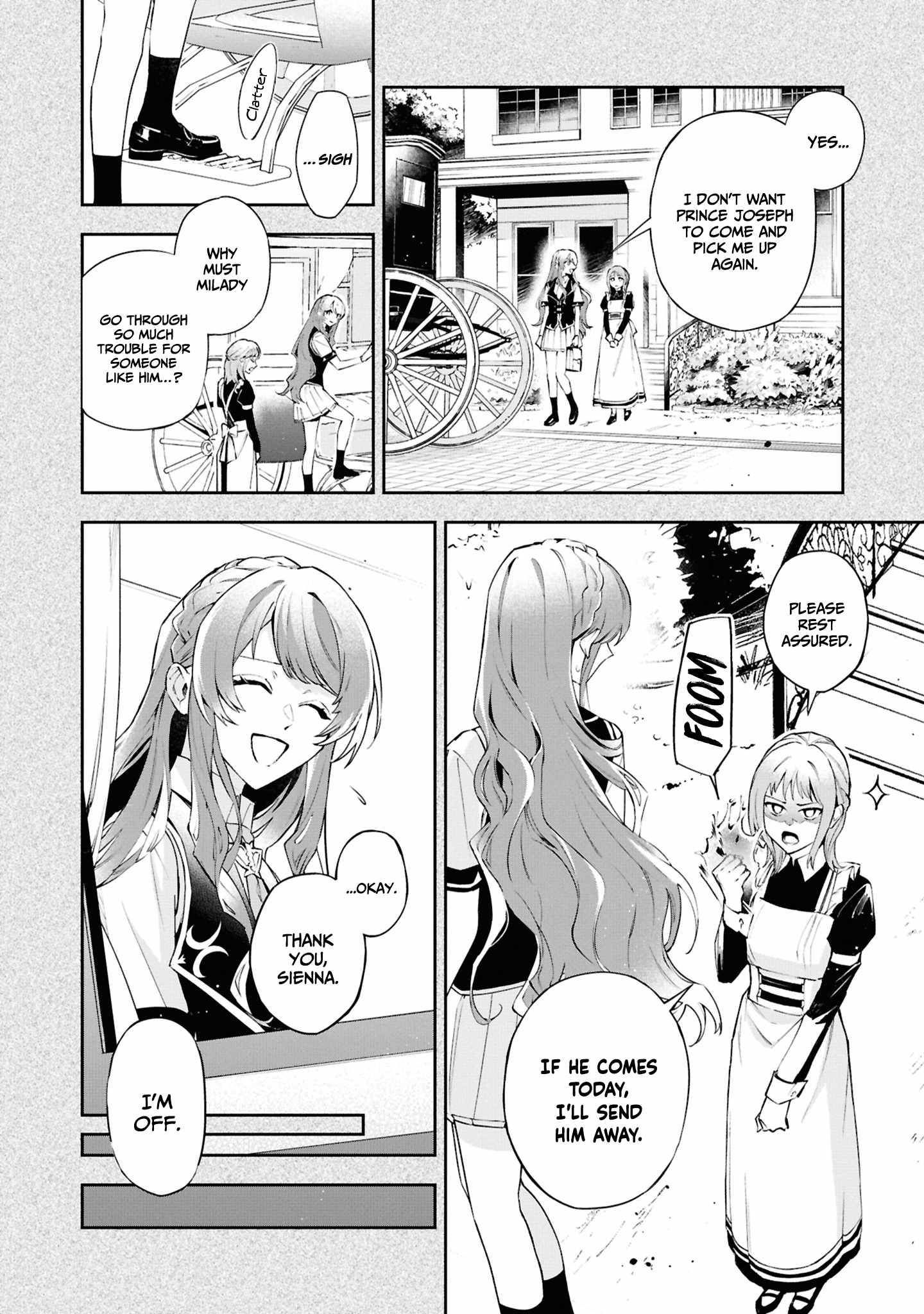 If the villainess and the villain were to meet and fall in love ~It seems the shunned heroine who formed a contract with an unnamed spirit is fighting with the nobleman yet again~ Chapter 25 page 3 - 
