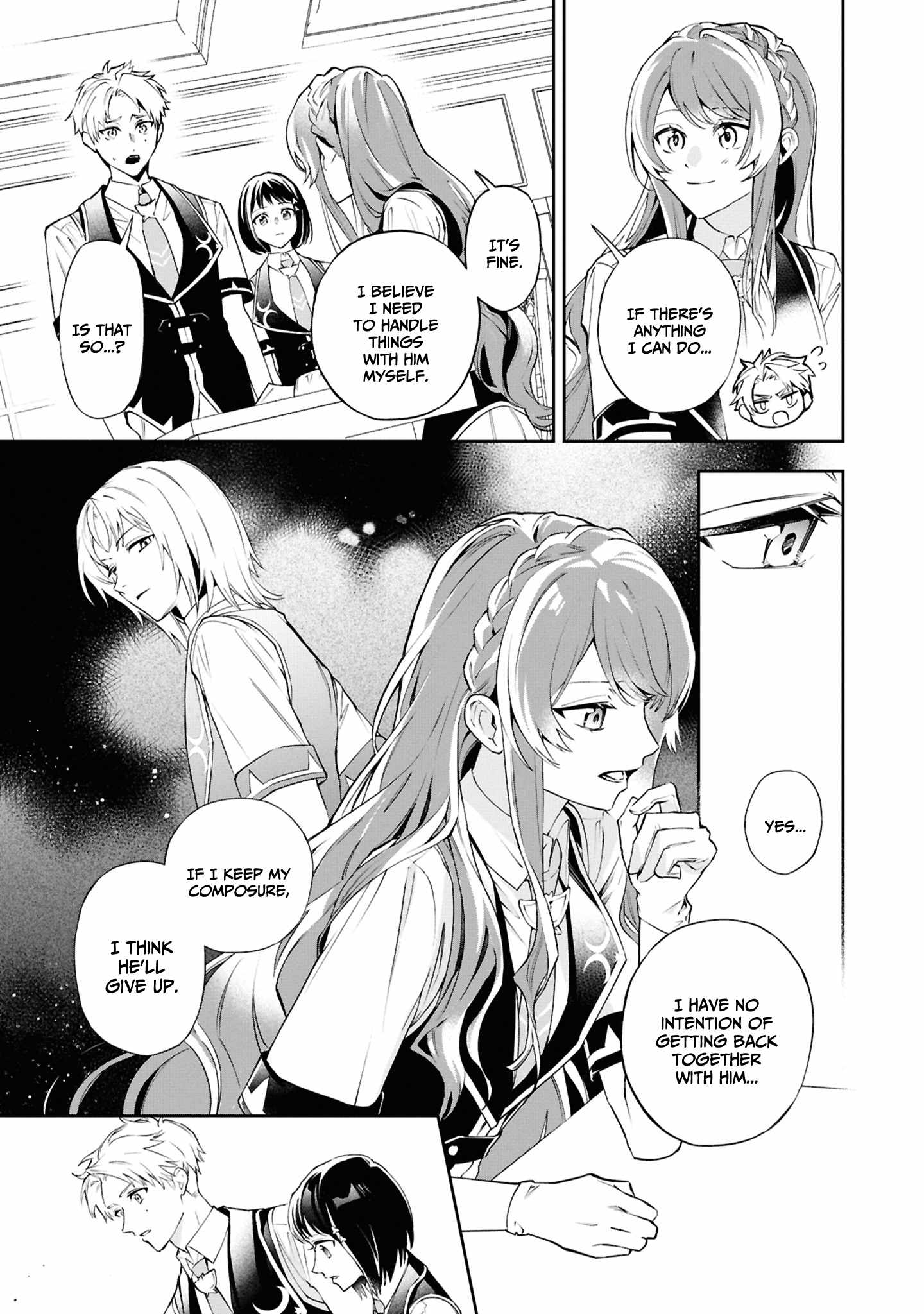 If the villainess and the villain were to meet and fall in love ~It seems the shunned heroine who formed a contract with an unnamed spirit is fighting with the nobleman yet again~ Chapter 25 page 6 - 