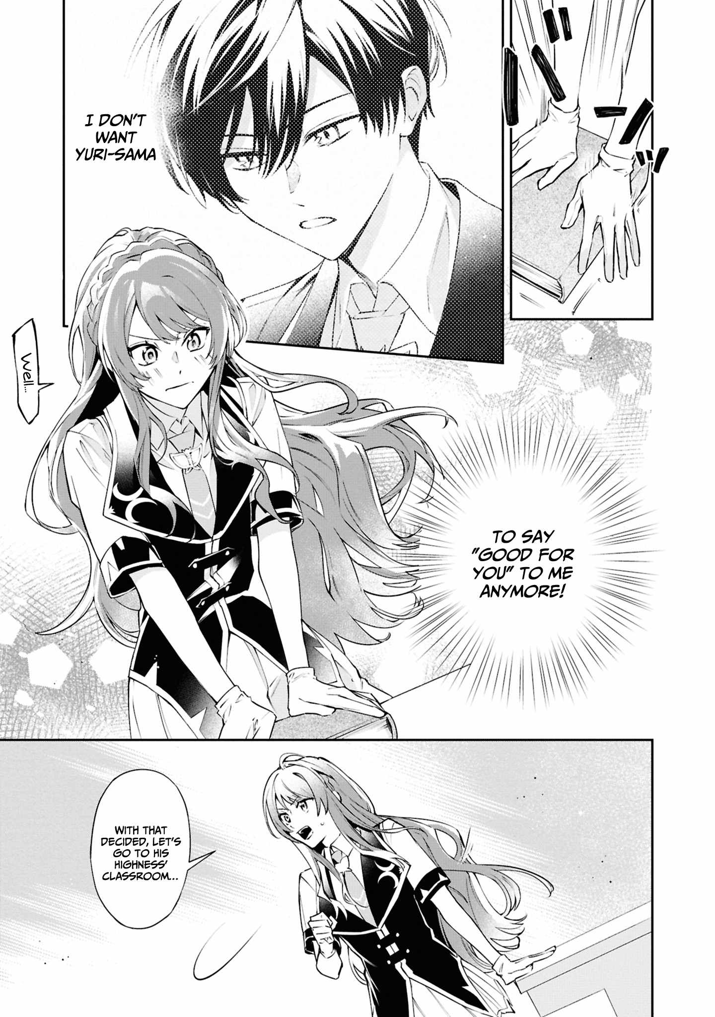 If the villainess and the villain were to meet and fall in love ~It seems the shunned heroine who formed a contract with an unnamed spirit is fighting with the nobleman yet again~ Chapter 25 page 10 - 