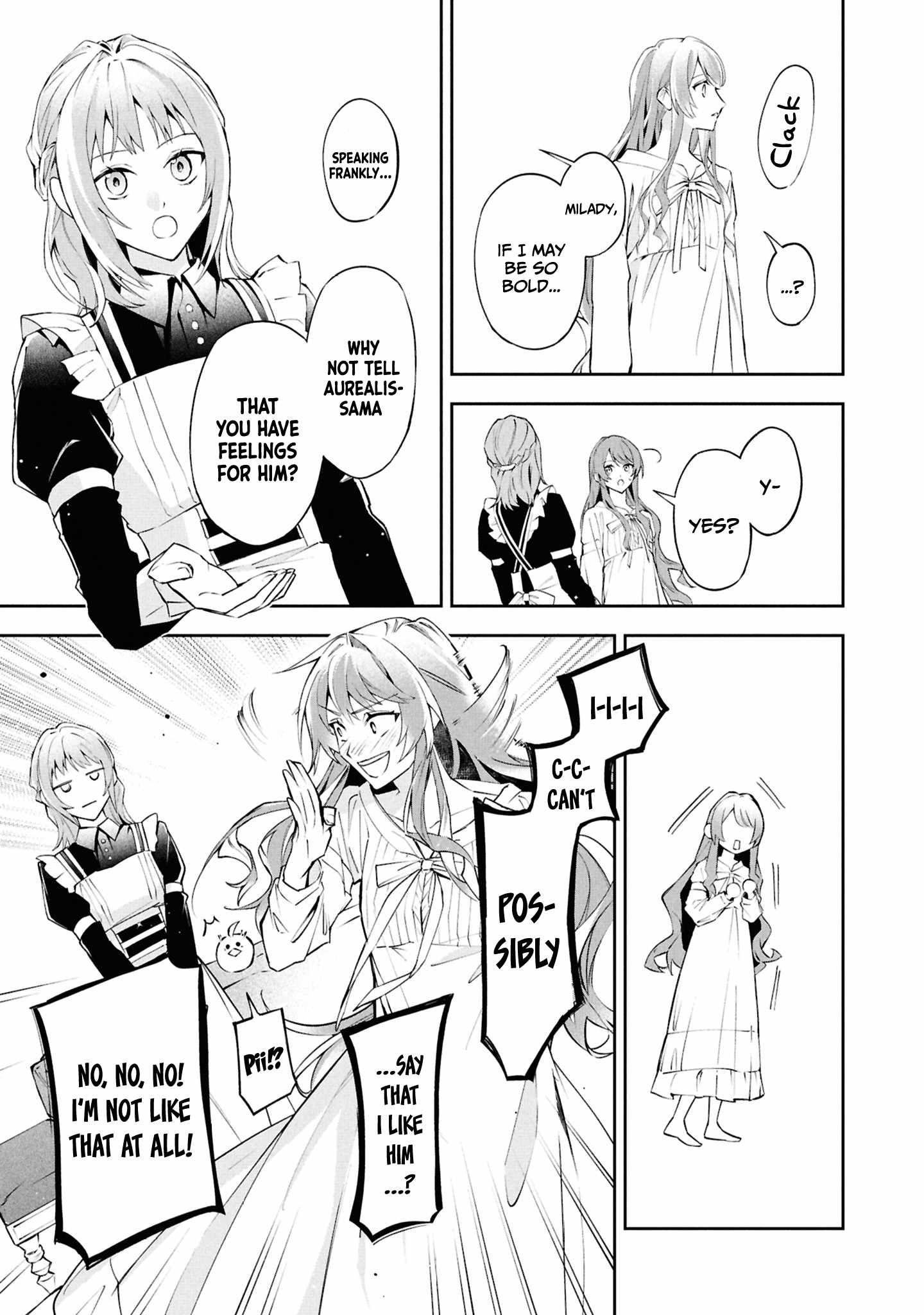 If the villainess and the villain were to meet and fall in love ~It seems the shunned heroine who formed a contract with an unnamed spirit is fighting with the nobleman yet again~ Chapter 26 page 10 - 