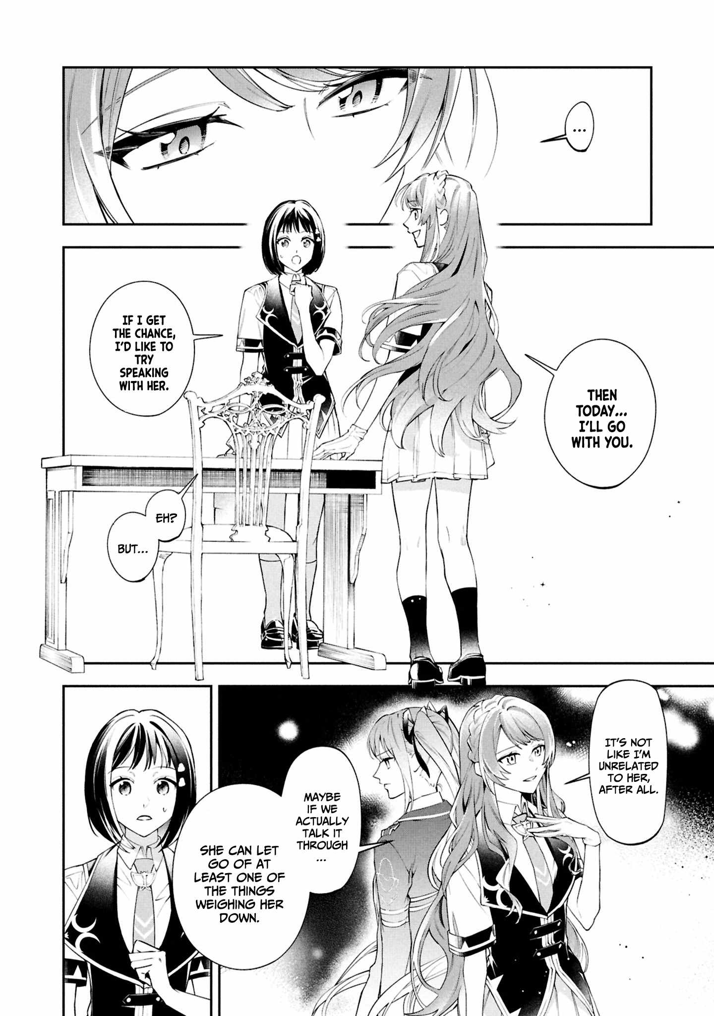 If the villainess and the villain were to meet and fall in love ~It seems the shunned heroine who formed a contract with an unnamed spirit is fighting with the nobleman yet again~ Chapter 27 page 13 - 
