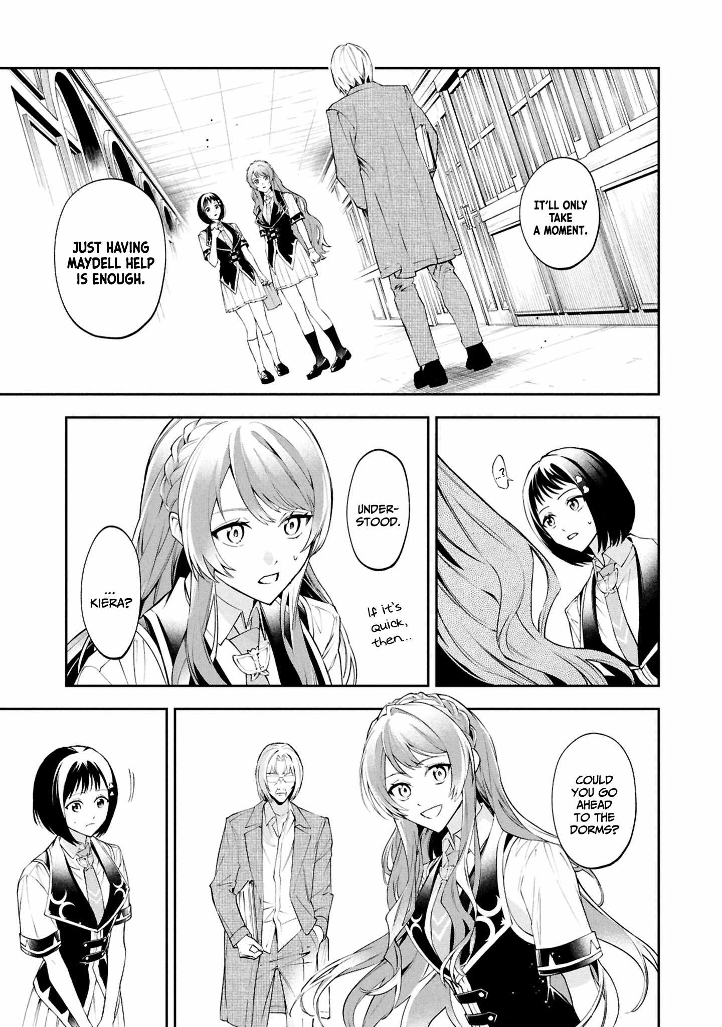 If the villainess and the villain were to meet and fall in love ~It seems the shunned heroine who formed a contract with an unnamed spirit is fighting with the nobleman yet again~ Chapter 27 page 16 - 