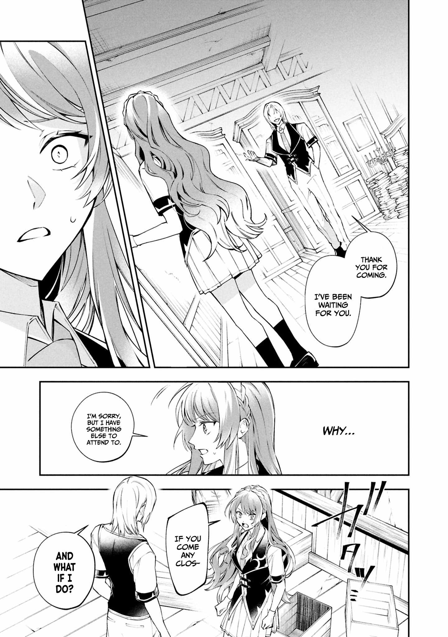 If the villainess and the villain were to meet and fall in love ~It seems the shunned heroine who formed a contract with an unnamed spirit is fighting with the nobleman yet again~ Chapter 27 page 22 - 