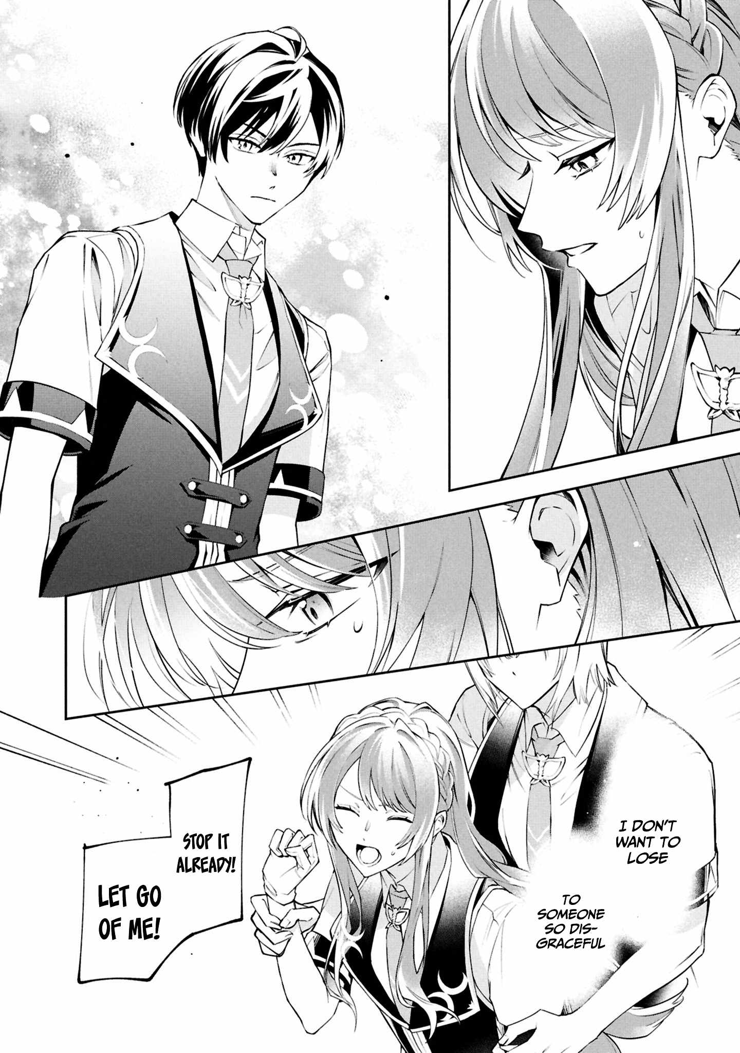 If the villainess and the villain were to meet and fall in love ~It seems the shunned heroine who formed a contract with an unnamed spirit is fighting with the nobleman yet again~ Chapter 27 page 29 - 