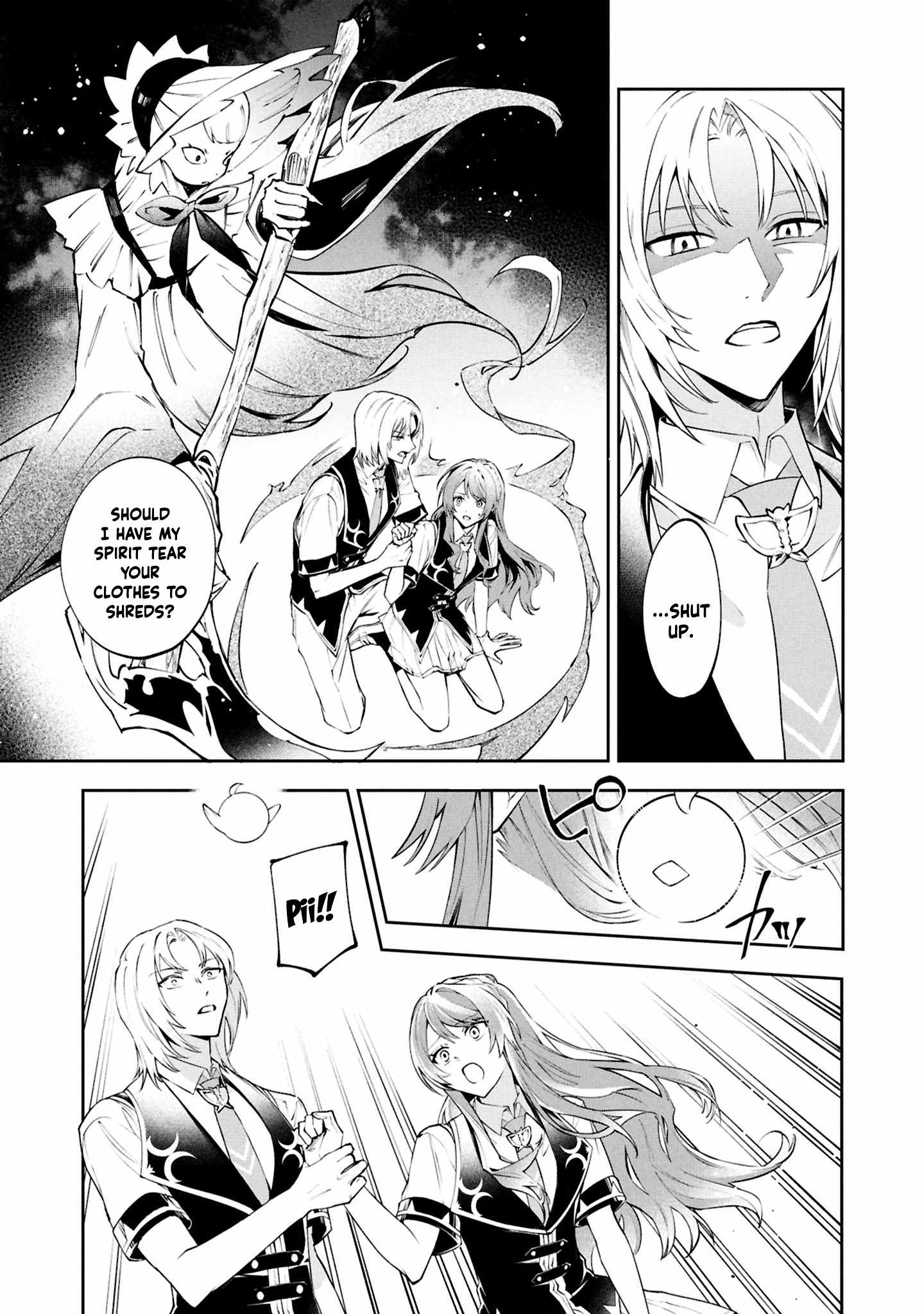If the villainess and the villain were to meet and fall in love ~It seems the shunned heroine who formed a contract with an unnamed spirit is fighting with the nobleman yet again~ Chapter 27 page 30 - 