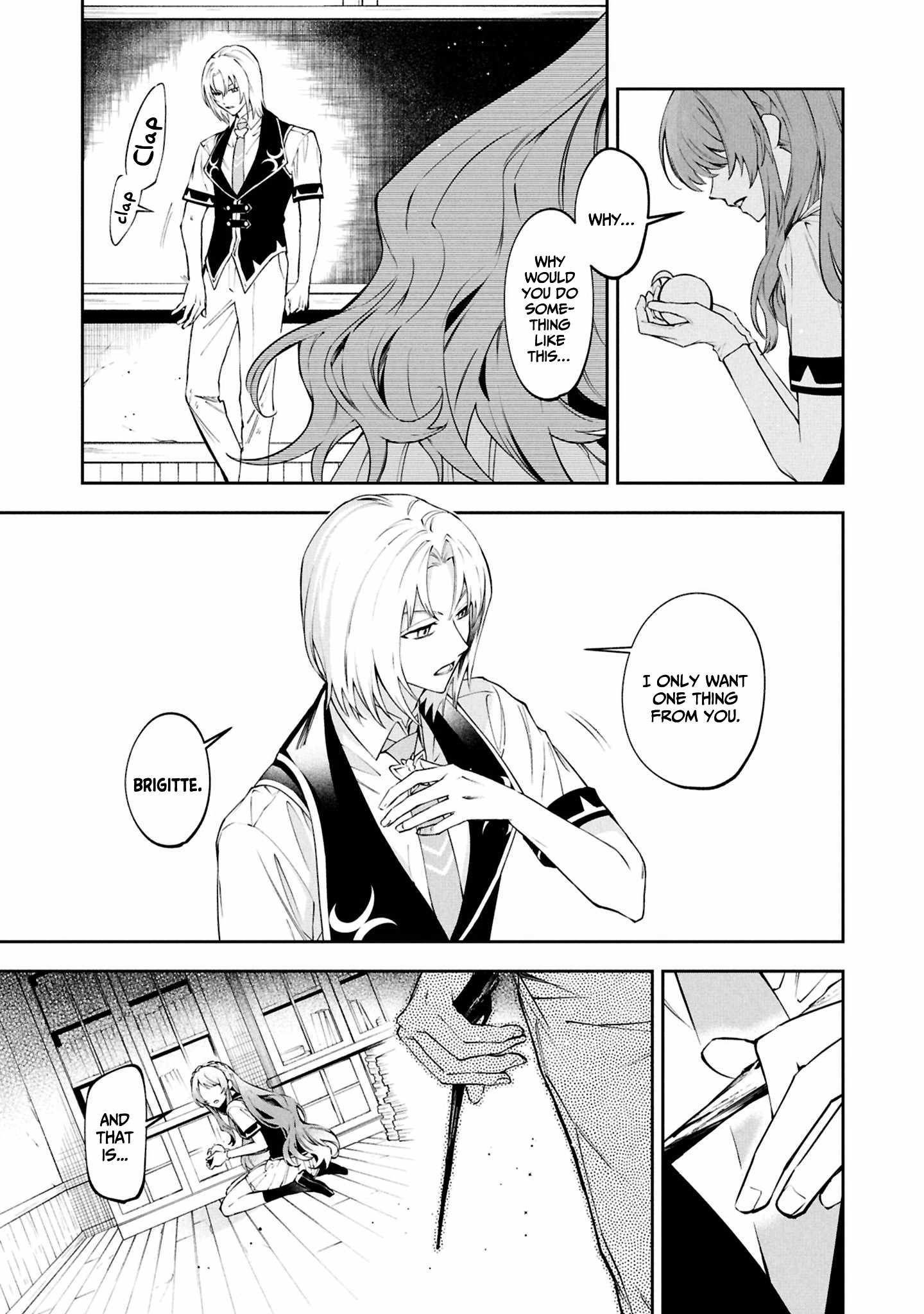If the villainess and the villain were to meet and fall in love ~It seems the shunned heroine who formed a contract with an unnamed spirit is fighting with the nobleman yet again~ Chapter 27 page 34 - 