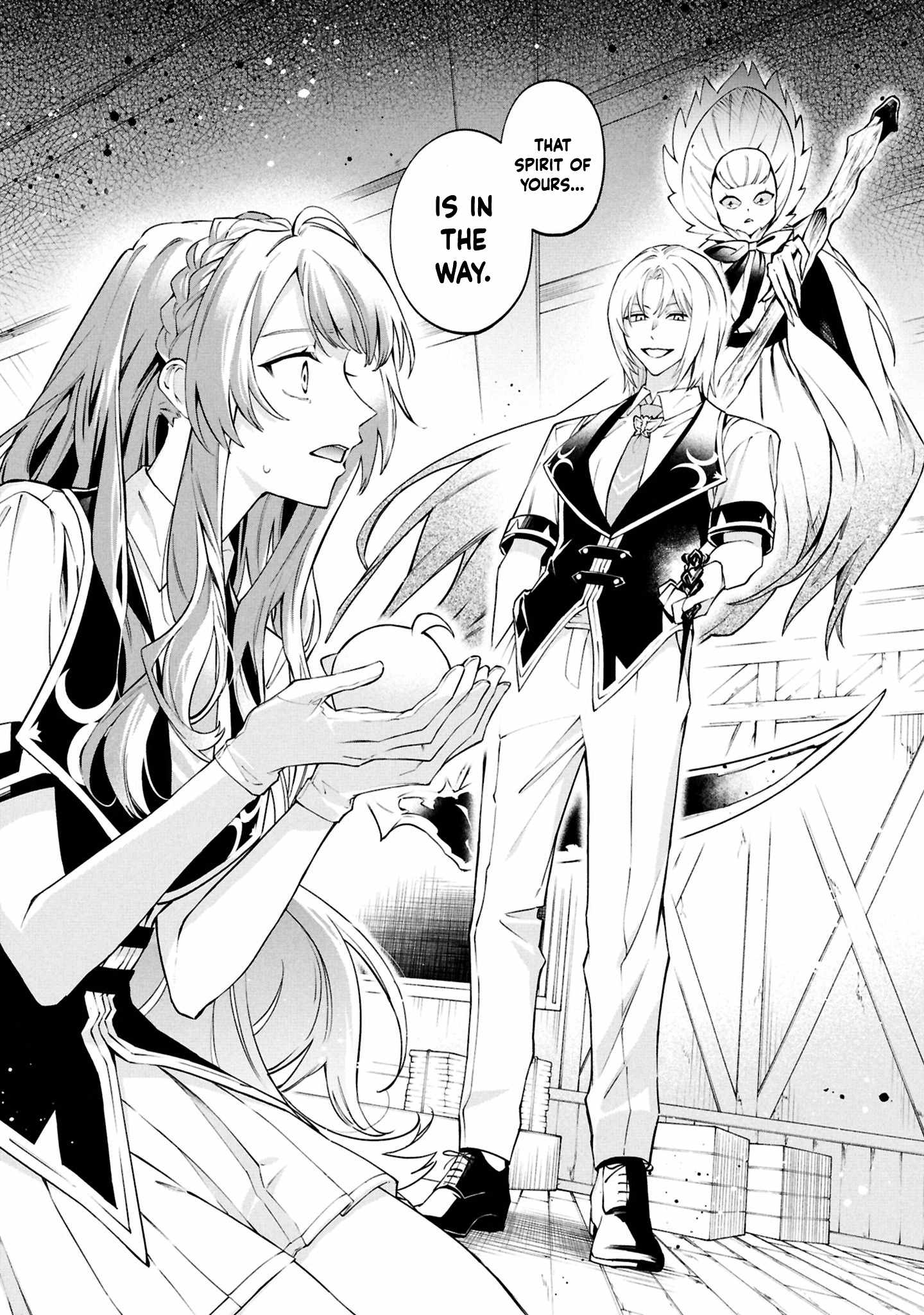 If the villainess and the villain were to meet and fall in love ~It seems the shunned heroine who formed a contract with an unnamed spirit is fighting with the nobleman yet again~ Chapter 27 page 37 - 