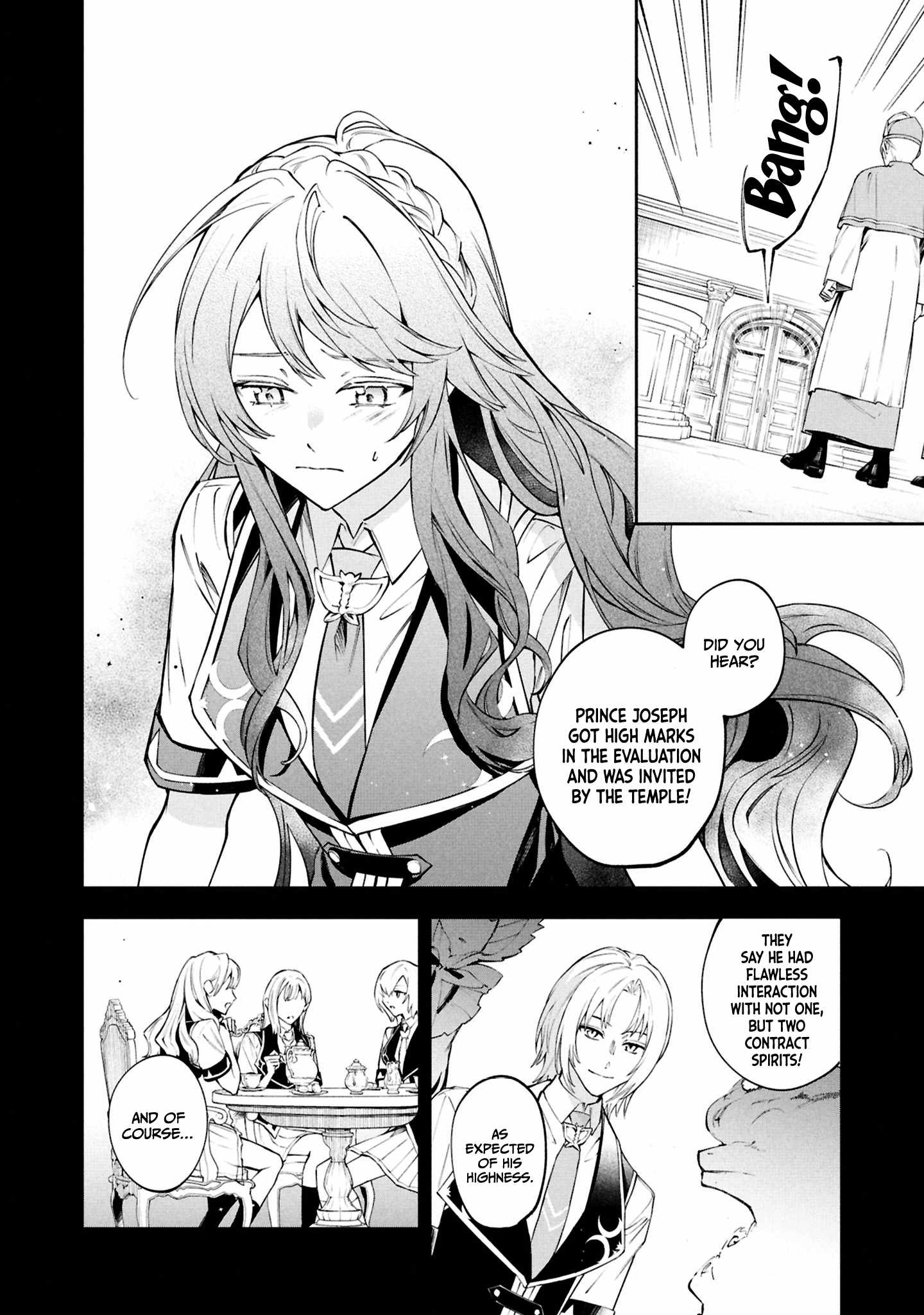 If the villainess and the villain were to meet and fall in love ~It seems the shunned heroine who formed a contract with an unnamed spirit is fighting with the nobleman yet again~ Chapter 27 page 7 - 