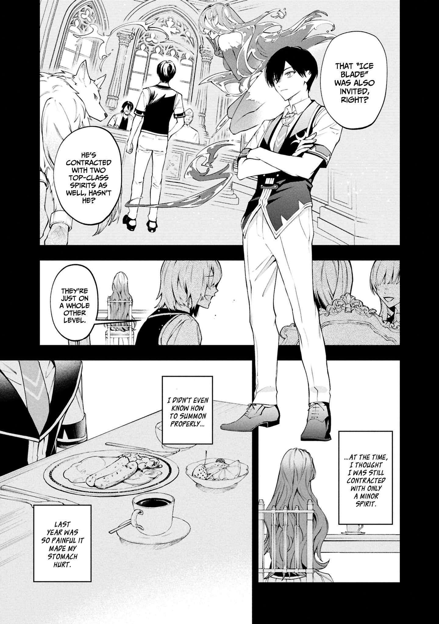 If the villainess and the villain were to meet and fall in love ~It seems the shunned heroine who formed a contract with an unnamed spirit is fighting with the nobleman yet again~ Chapter 27 page 8 - 