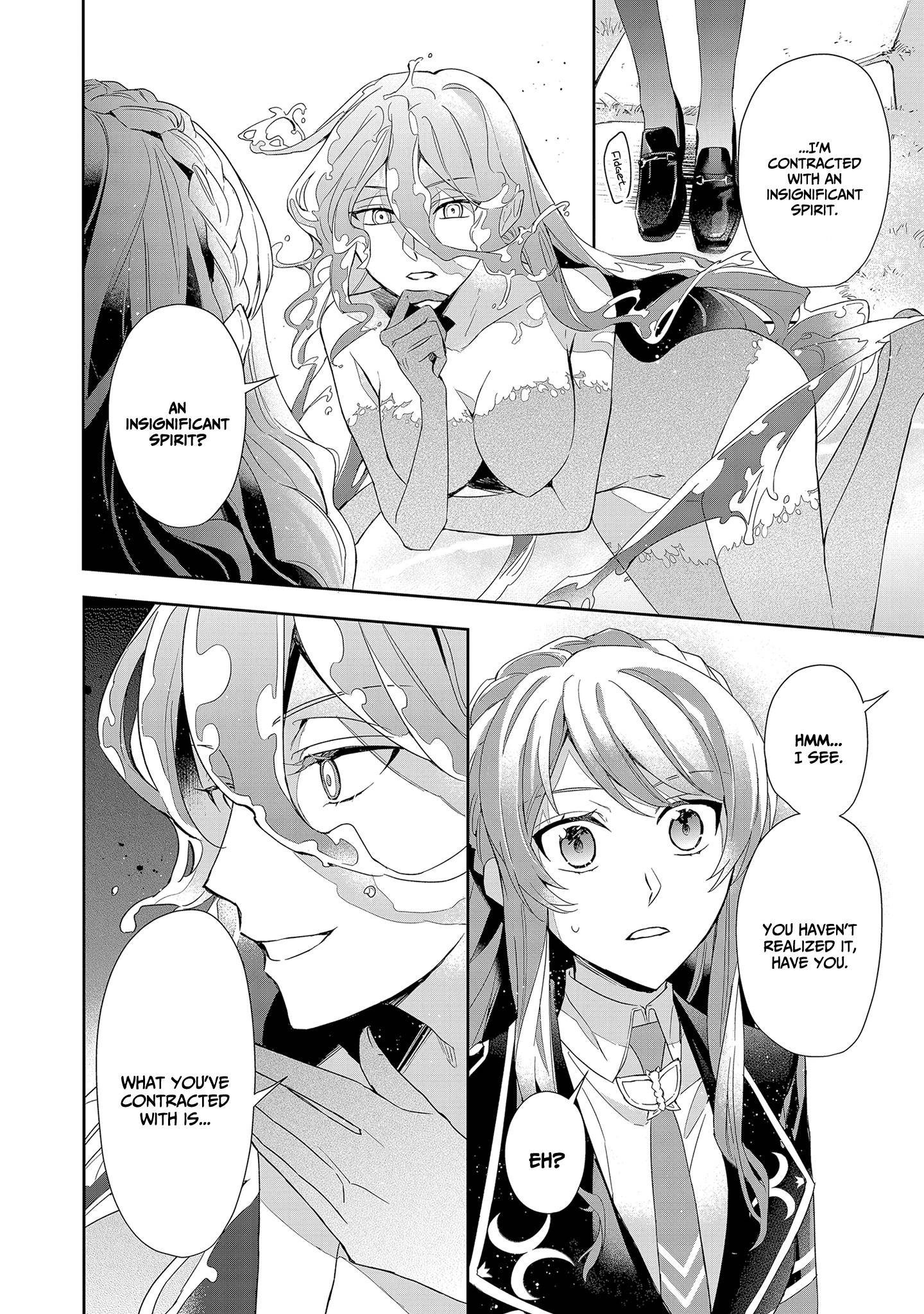 If the villainess and the villain were to meet and fall in love ~It seems the shunned heroine who formed a contract with an unnamed spirit is fighting with the nobleman yet again~ Chapter 5 page 11 - 