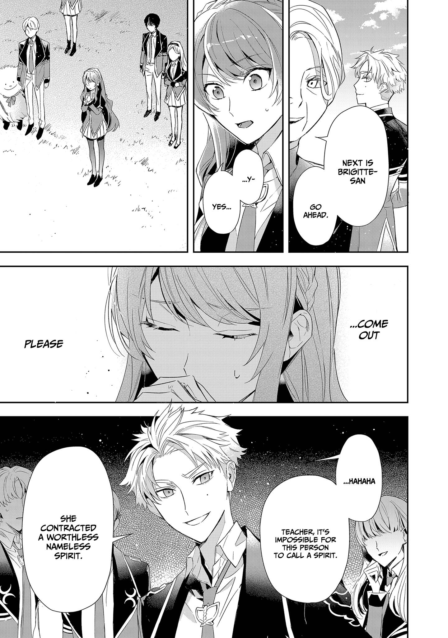 If the villainess and the villain were to meet and fall in love ~It seems the shunned heroine who formed a contract with an unnamed spirit is fighting with the nobleman yet again~ Chapter 5 page 26 - 