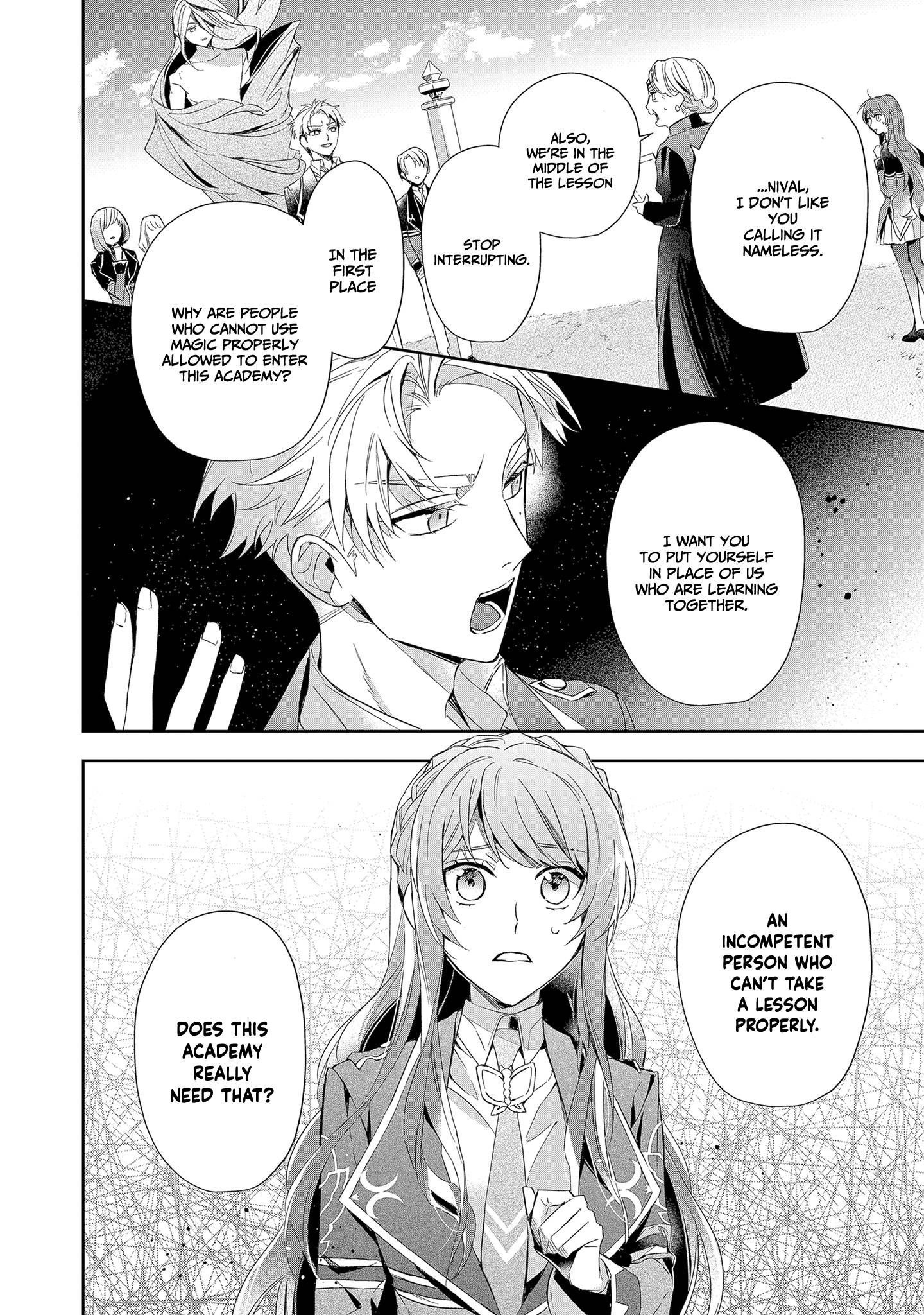 If the villainess and the villain were to meet and fall in love ~It seems the shunned heroine who formed a contract with an unnamed spirit is fighting with the nobleman yet again~ Chapter 5 page 27 - 