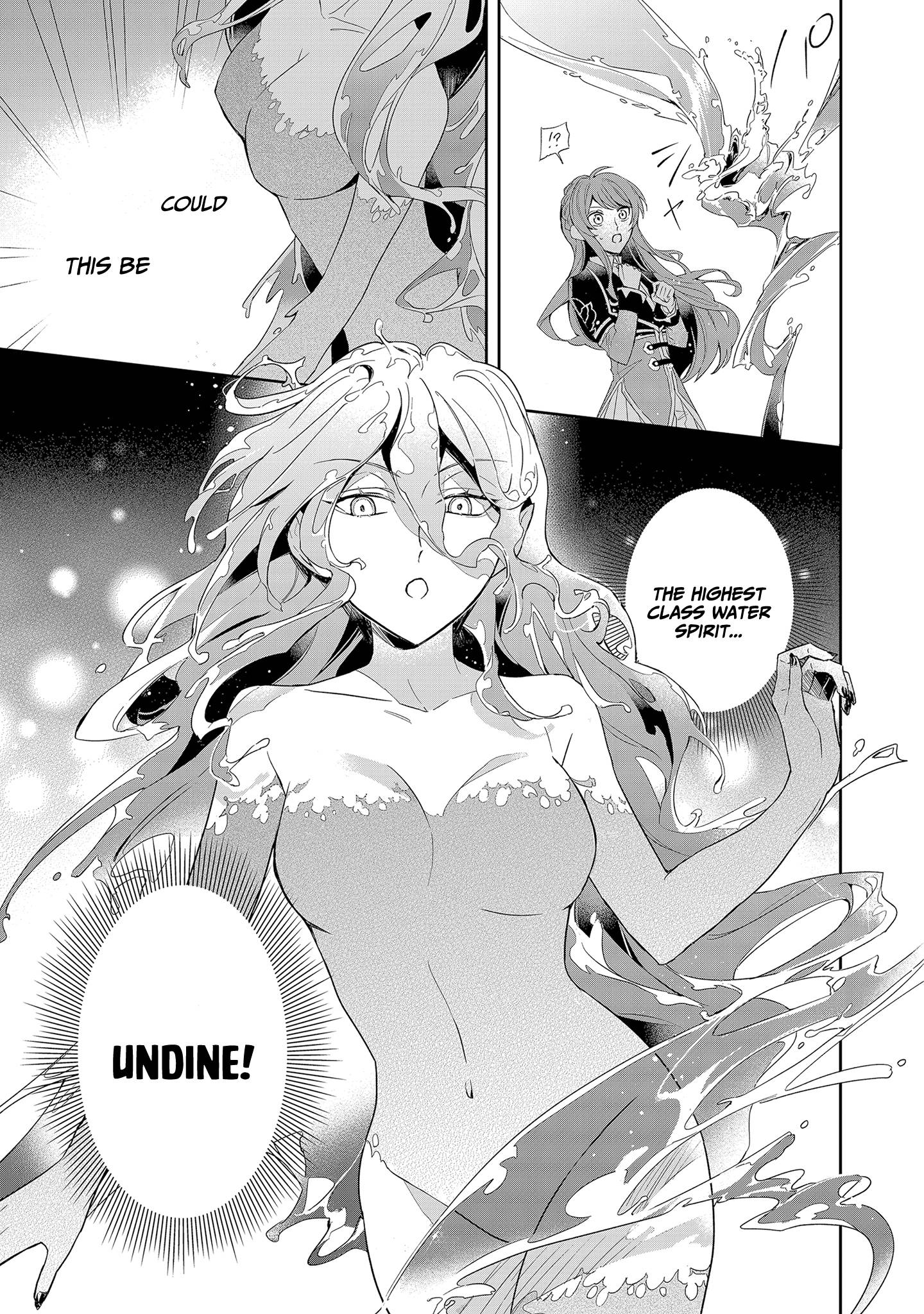 If the villainess and the villain were to meet and fall in love ~It seems the shunned heroine who formed a contract with an unnamed spirit is fighting with the nobleman yet again~ Chapter 5 page 8 - 