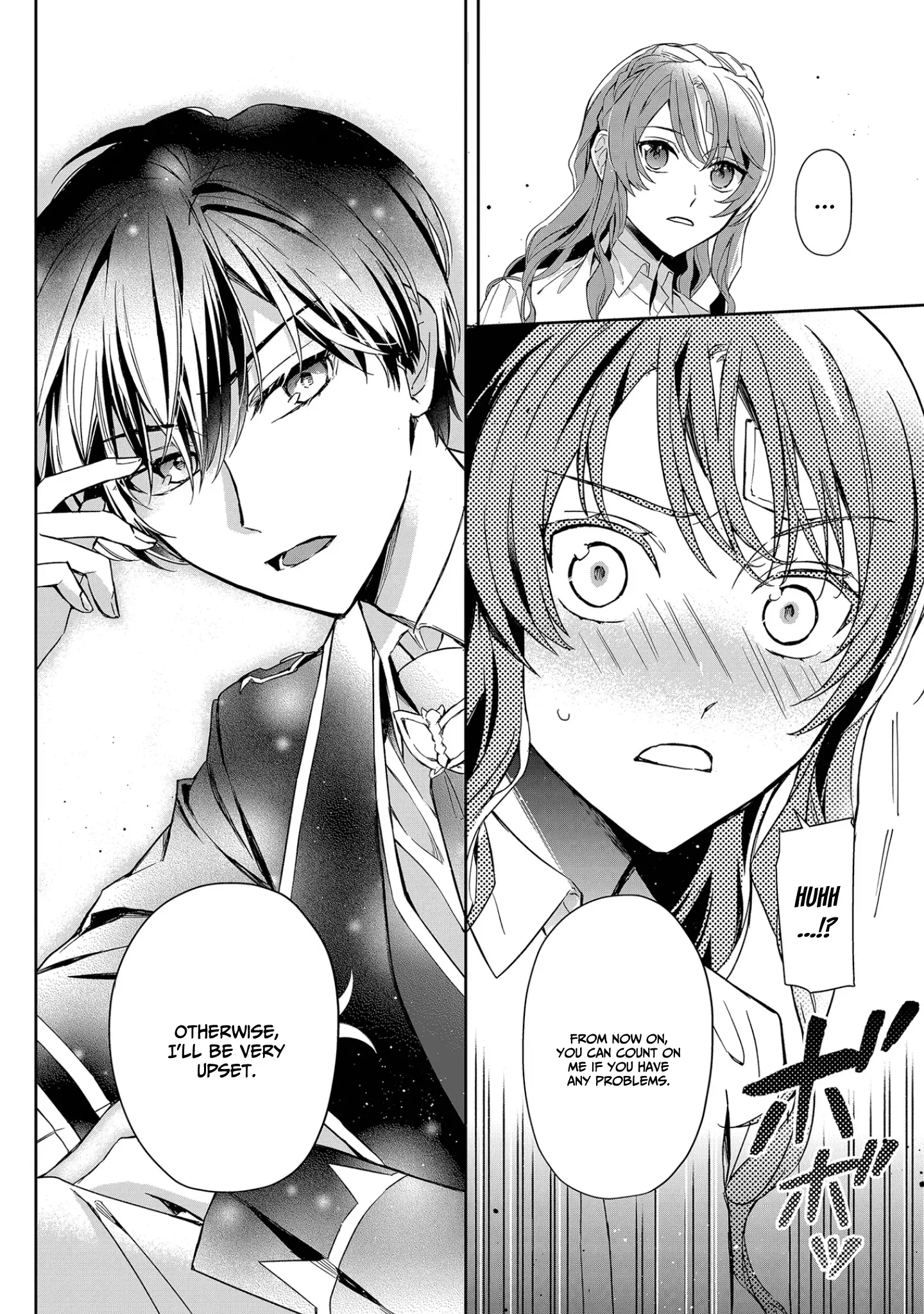 If the villainess and the villain were to meet and fall in love ~It seems the shunned heroine who formed a contract with an unnamed spirit is fighting with the nobleman yet again~ Chapter 7 page 12 - 