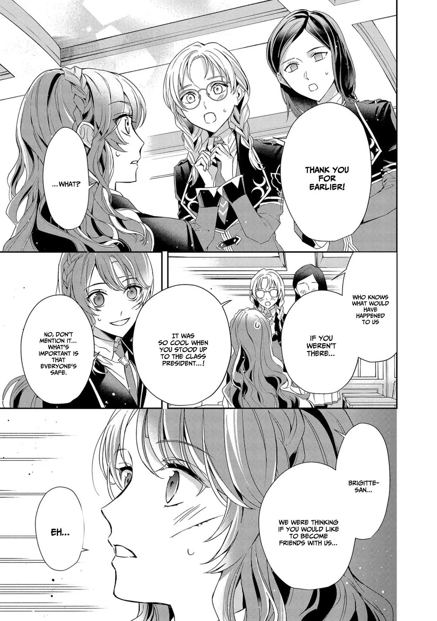 If the villainess and the villain were to meet and fall in love ~It seems the shunned heroine who formed a contract with an unnamed spirit is fighting with the nobleman yet again~ Chapter 7 page 19 - 