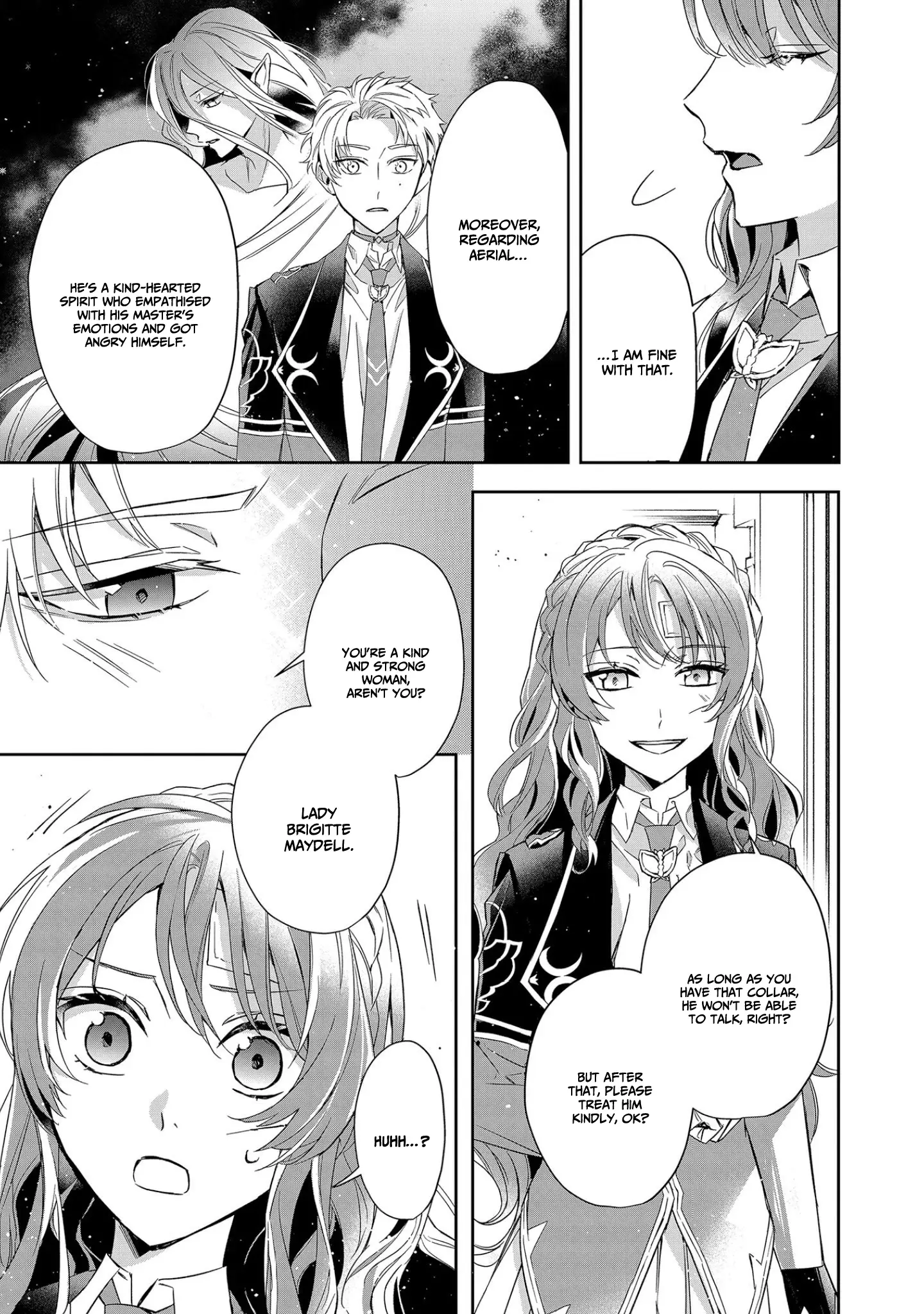 If the villainess and the villain were to meet and fall in love ~It seems the shunned heroine who formed a contract with an unnamed spirit is fighting with the nobleman yet again~ Chapter 7 page 27 - 