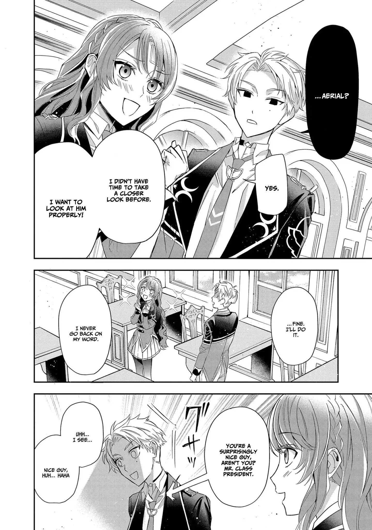 If the villainess and the villain were to meet and fall in love ~It seems the shunned heroine who formed a contract with an unnamed spirit is fighting with the nobleman yet again~ Chapter 7 page 30 - 