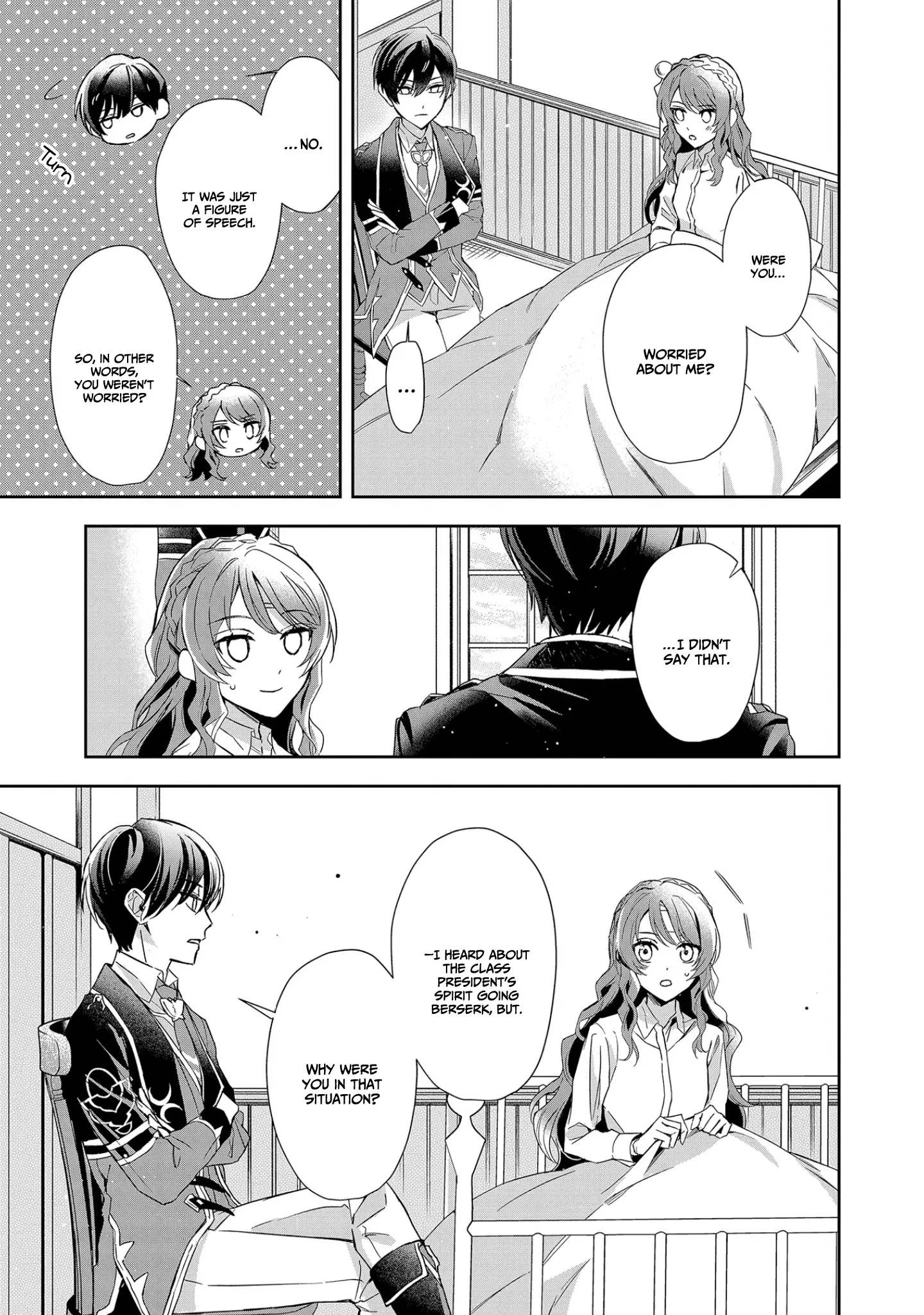 If the villainess and the villain were to meet and fall in love ~It seems the shunned heroine who formed a contract with an unnamed spirit is fighting with the nobleman yet again~ Chapter 7 page 9 - 