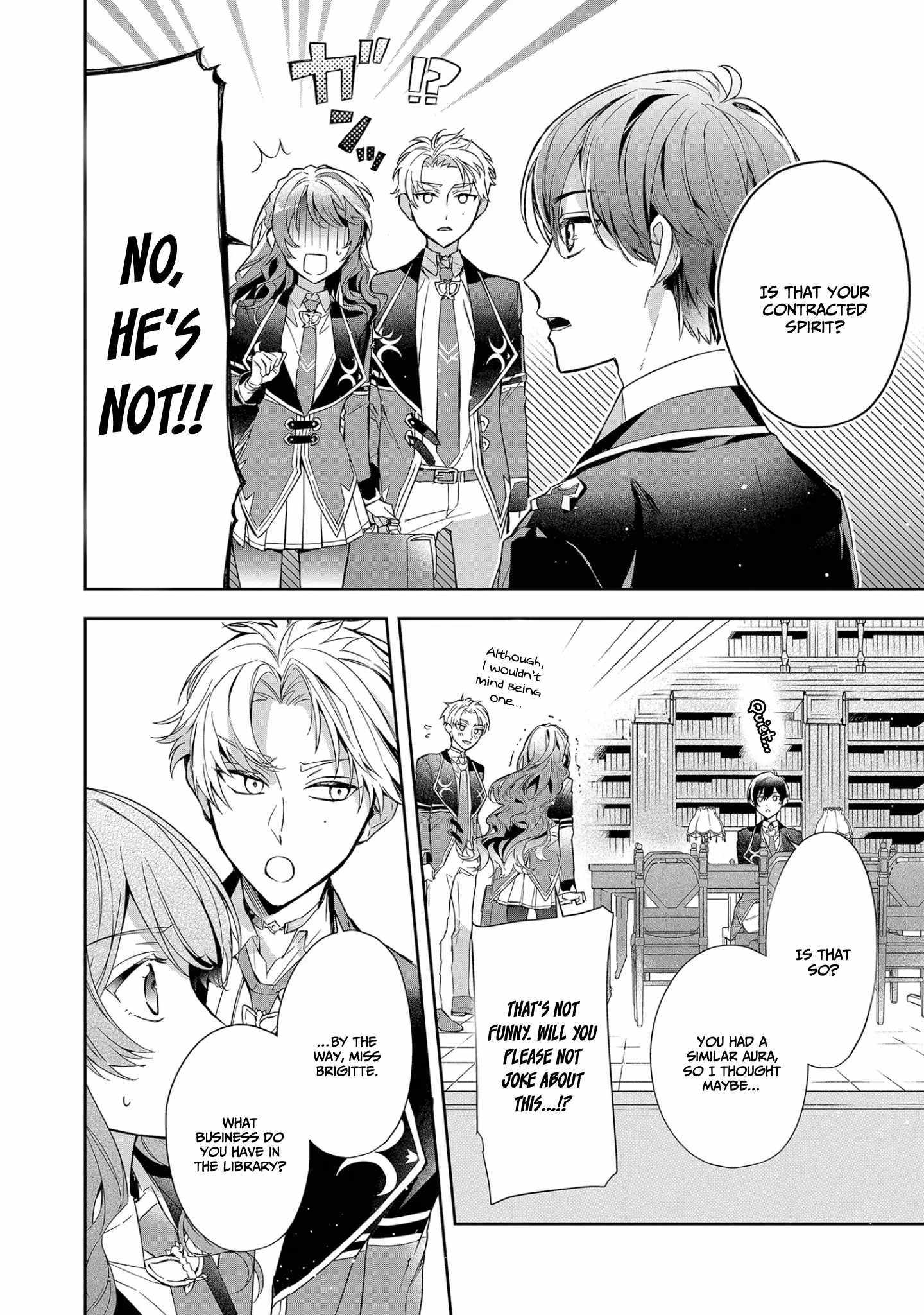 If the villainess and the villain were to meet and fall in love ~It seems the shunned heroine who formed a contract with an unnamed spirit is fighting with the nobleman yet again~ Chapter 8 page 12 - 