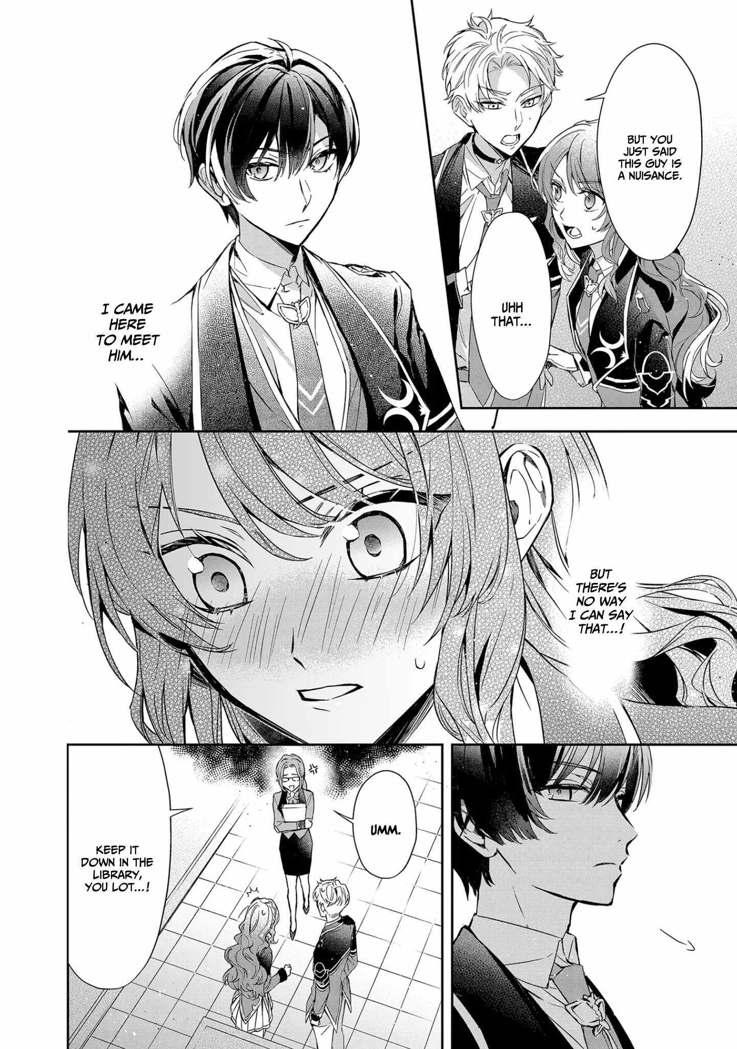 If the villainess and the villain were to meet and fall in love ~It seems the shunned heroine who formed a contract with an unnamed spirit is fighting with the nobleman yet again~ Chapter 8 page 14 - 