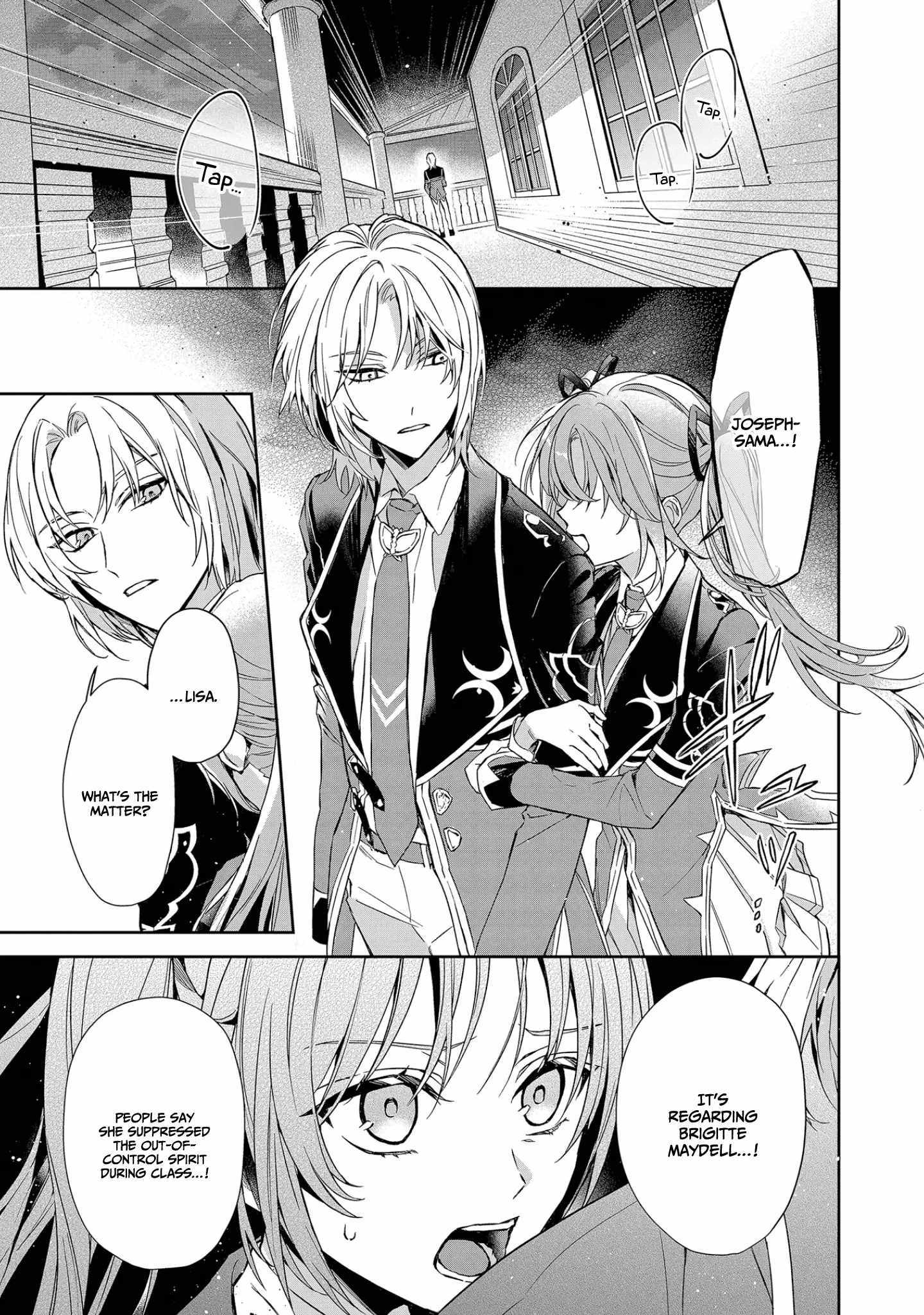 If the villainess and the villain were to meet and fall in love ~It seems the shunned heroine who formed a contract with an unnamed spirit is fighting with the nobleman yet again~ Chapter 8 page 3 - 