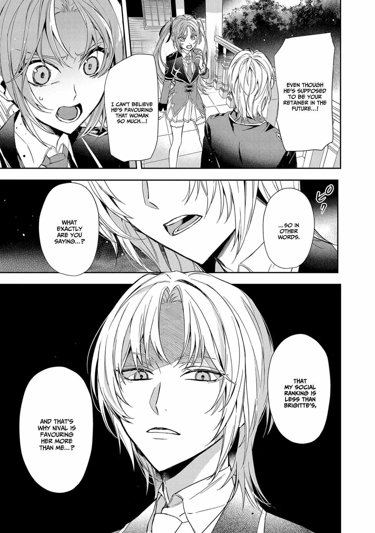 If the villainess and the villain were to meet and fall in love ~It seems the shunned heroine who formed a contract with an unnamed spirit is fighting with the nobleman yet again~ Chapter 8 page 5 - 