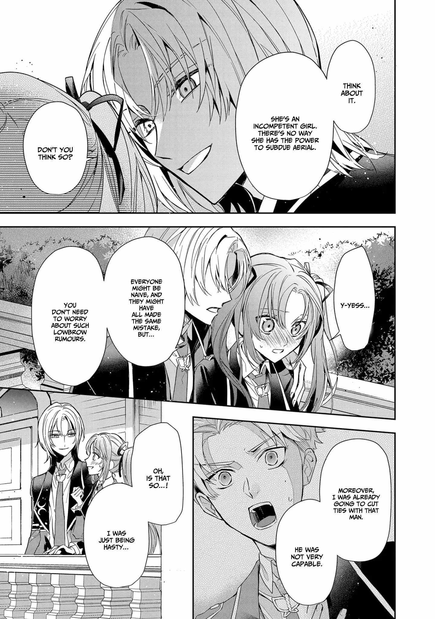 If the villainess and the villain were to meet and fall in love ~It seems the shunned heroine who formed a contract with an unnamed spirit is fighting with the nobleman yet again~ Chapter 8 page 7 - 