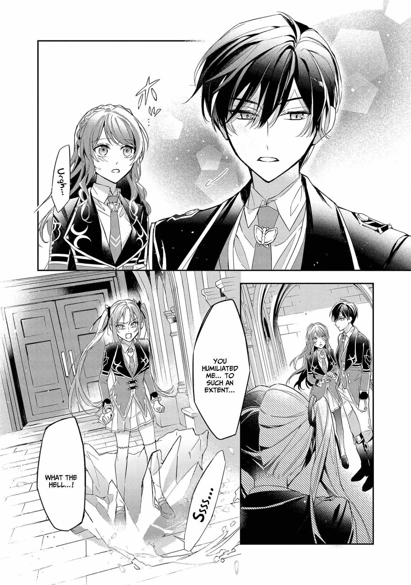 If the villainess and the villain were to meet and fall in love ~It seems the shunned heroine who formed a contract with an unnamed spirit is fighting with the nobleman yet again~ Chapter 9 page 16 - 