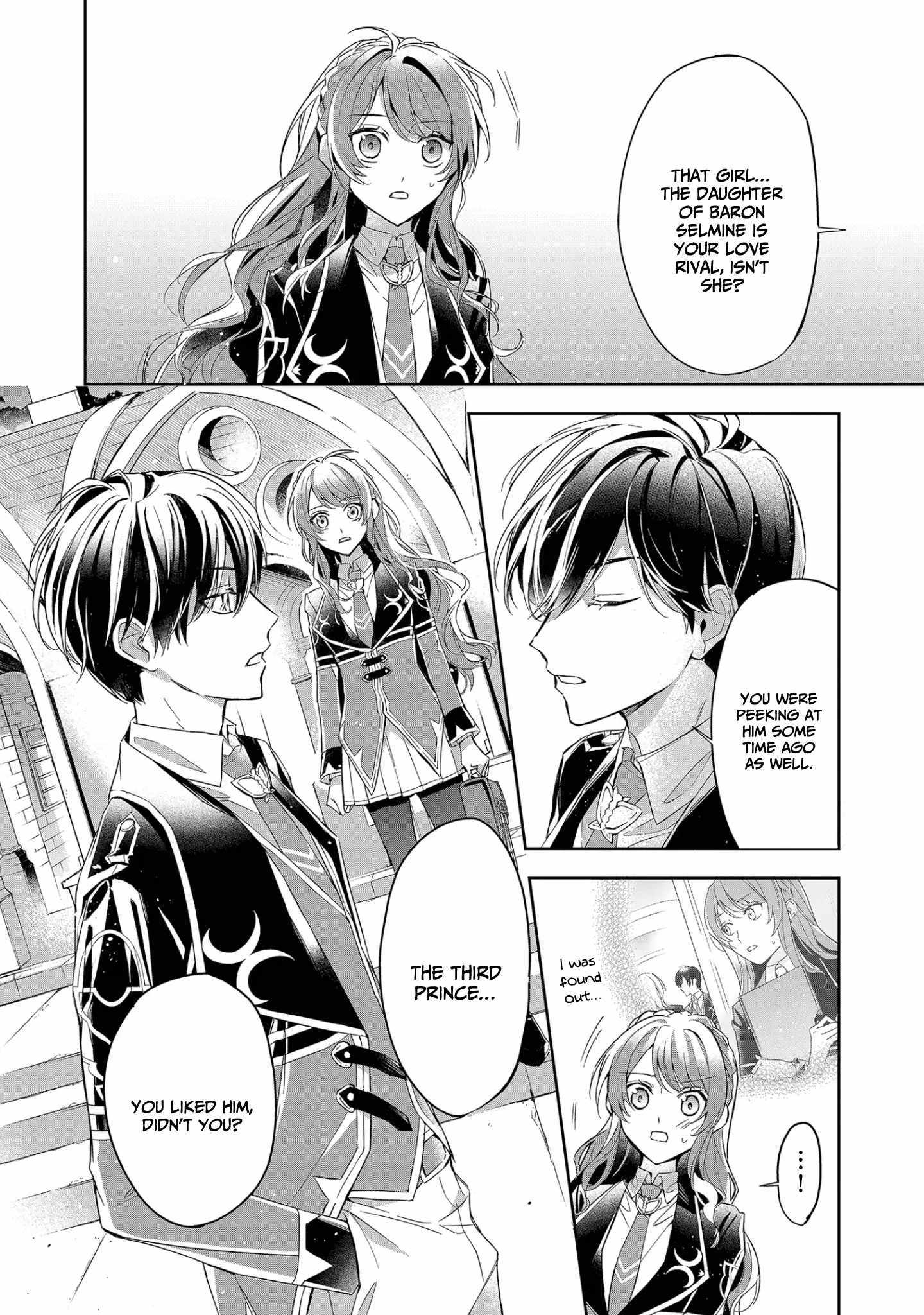 If the villainess and the villain were to meet and fall in love ~It seems the shunned heroine who formed a contract with an unnamed spirit is fighting with the nobleman yet again~ Chapter 9 page 19 - 