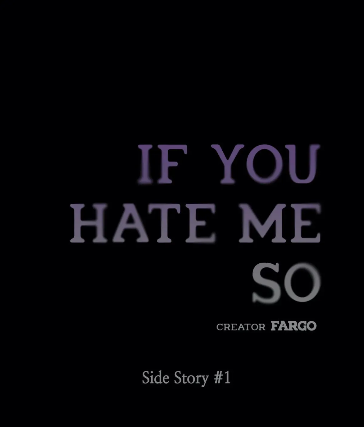 If You Hate Me So Chapter 1.1 page 1 - 