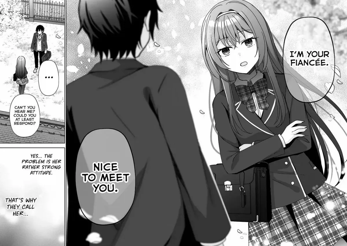 Iinazuke ga Dekita to Omottara, Sono Iinazuke ga Gakkou de Yuumei na "Akuyaku Reijou" Dattan dakedo, Dou Sureba Ii? Chapter 1 page 16 - 