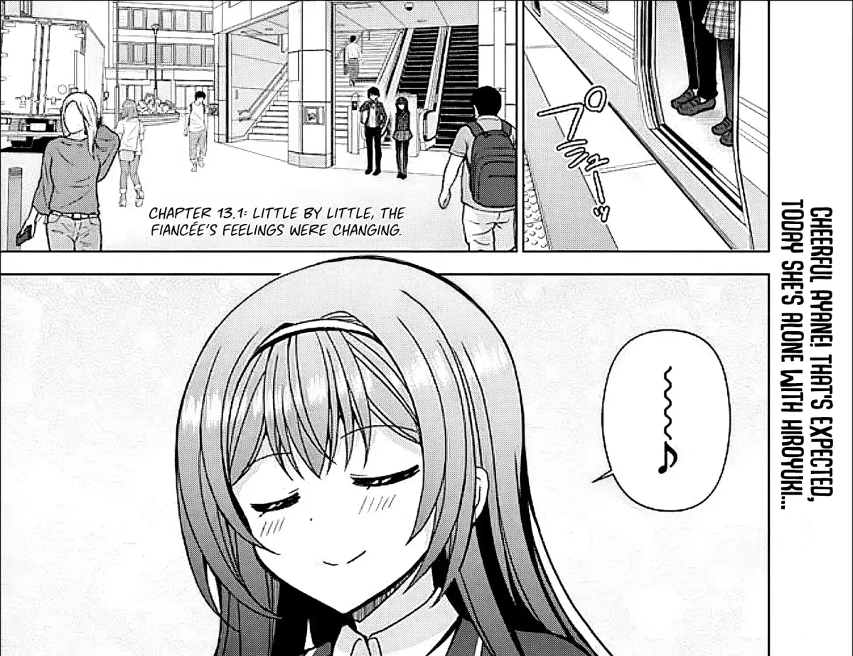 Iinazuke ga Dekita to Omottara, Sono Iinazuke ga Gakkou de Yuumei na "Akuyaku Reijou" Dattan dakedo, Dou Sureba Ii? Chapter 13.1 page 3 - 